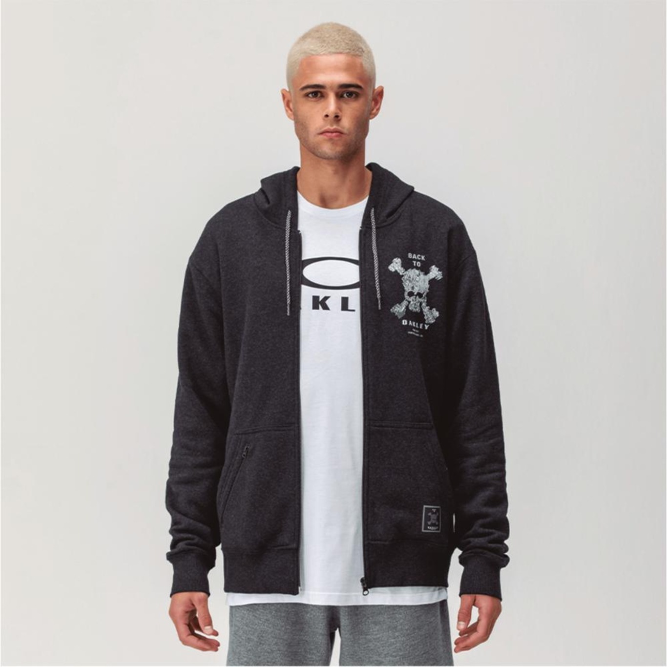 Jaqueta de Moletom Oakley Back To Skull Hoodie - Masculina - Foto 5