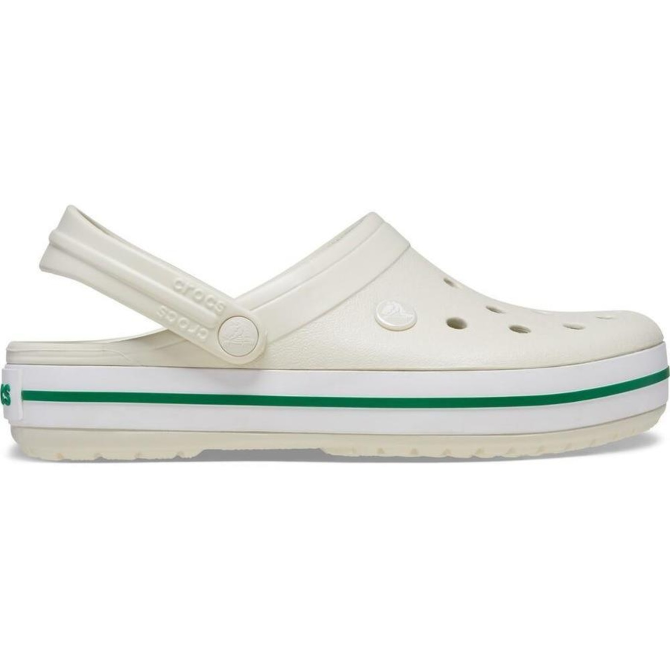 Sandália Crocs Crocband Clog Kids Linen - Infantil - Foto 1