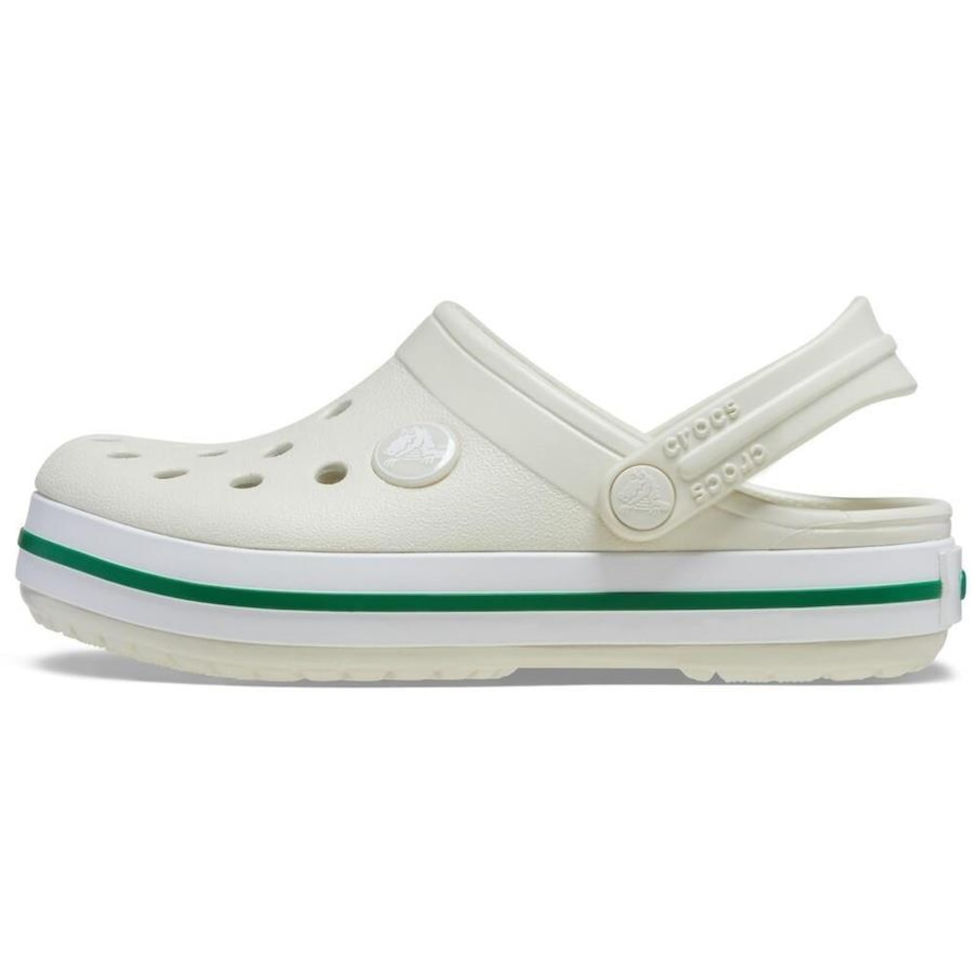 Sandália Crocs Crocband Clog Kids Linen - Infantil - Foto 3