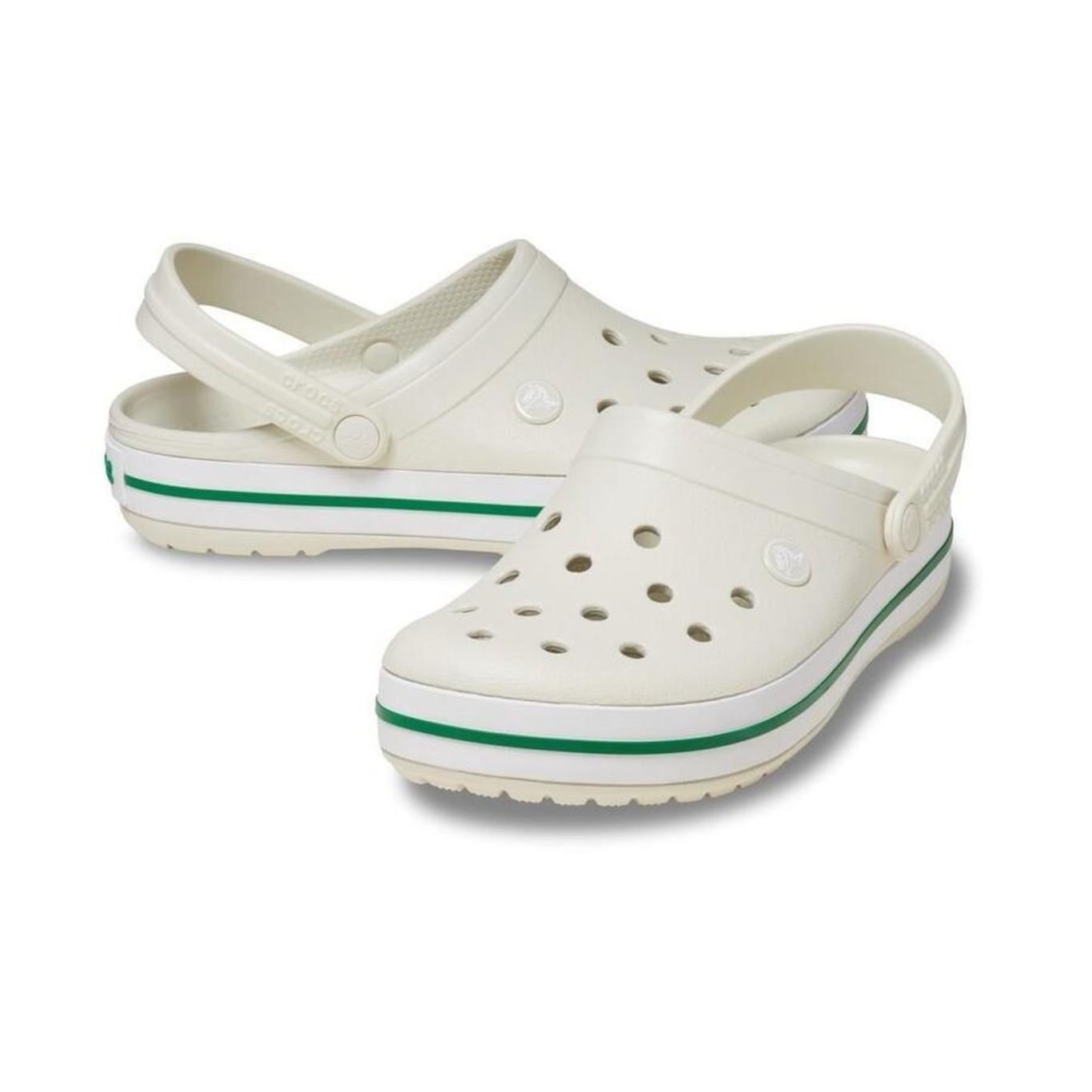 Sandália Crocs Crocband Clog Kids Linen - Infantil - Foto 4