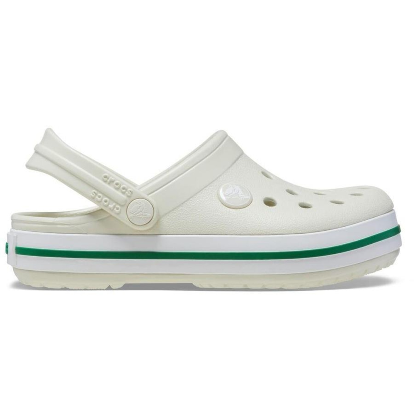 Sandália Crocs Crocband Clog Kids Linen - Infantil - Foto 1