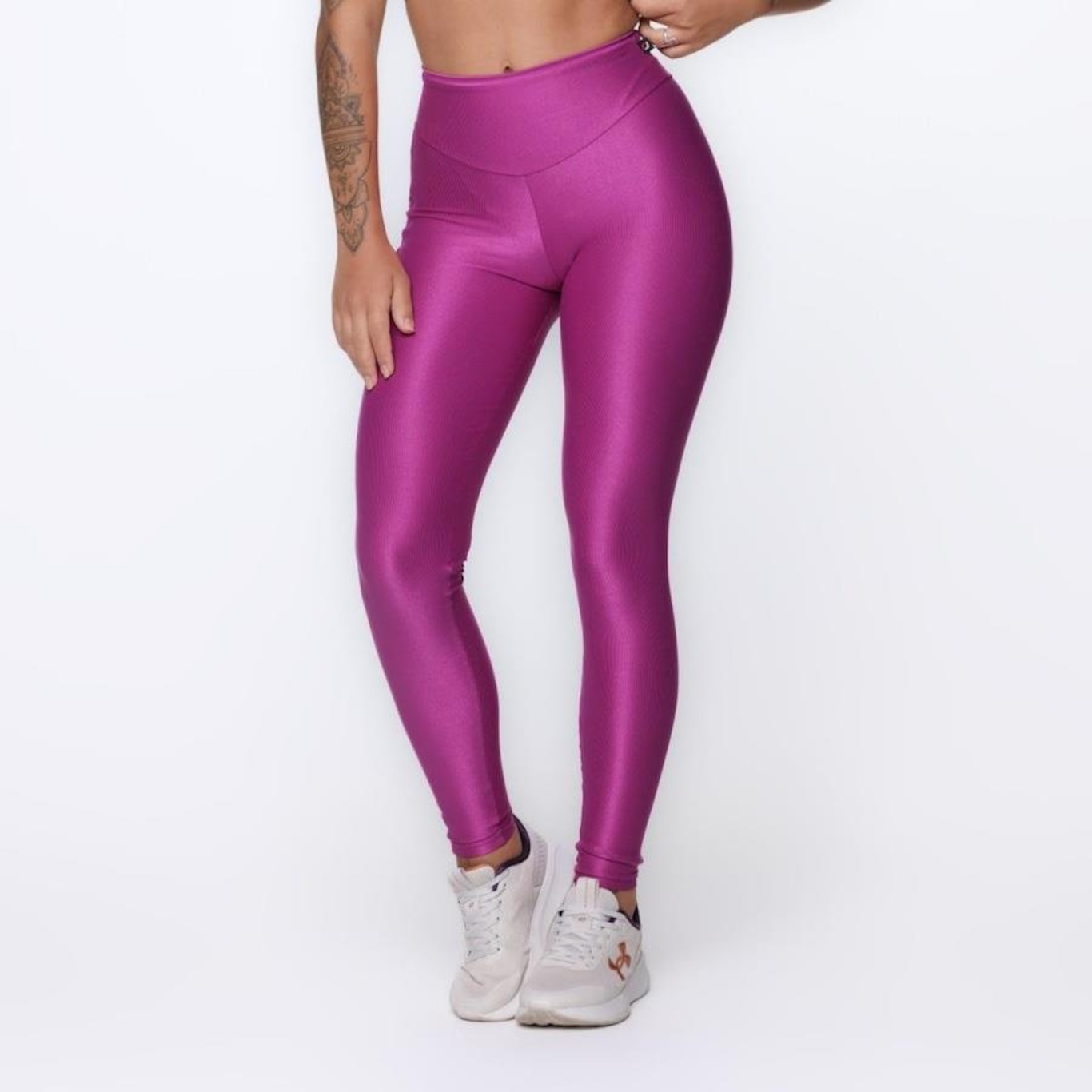 Calça Legging Orbis Fitness Cós Alto Bolso Lateral Recortes - Feminina - Foto 2