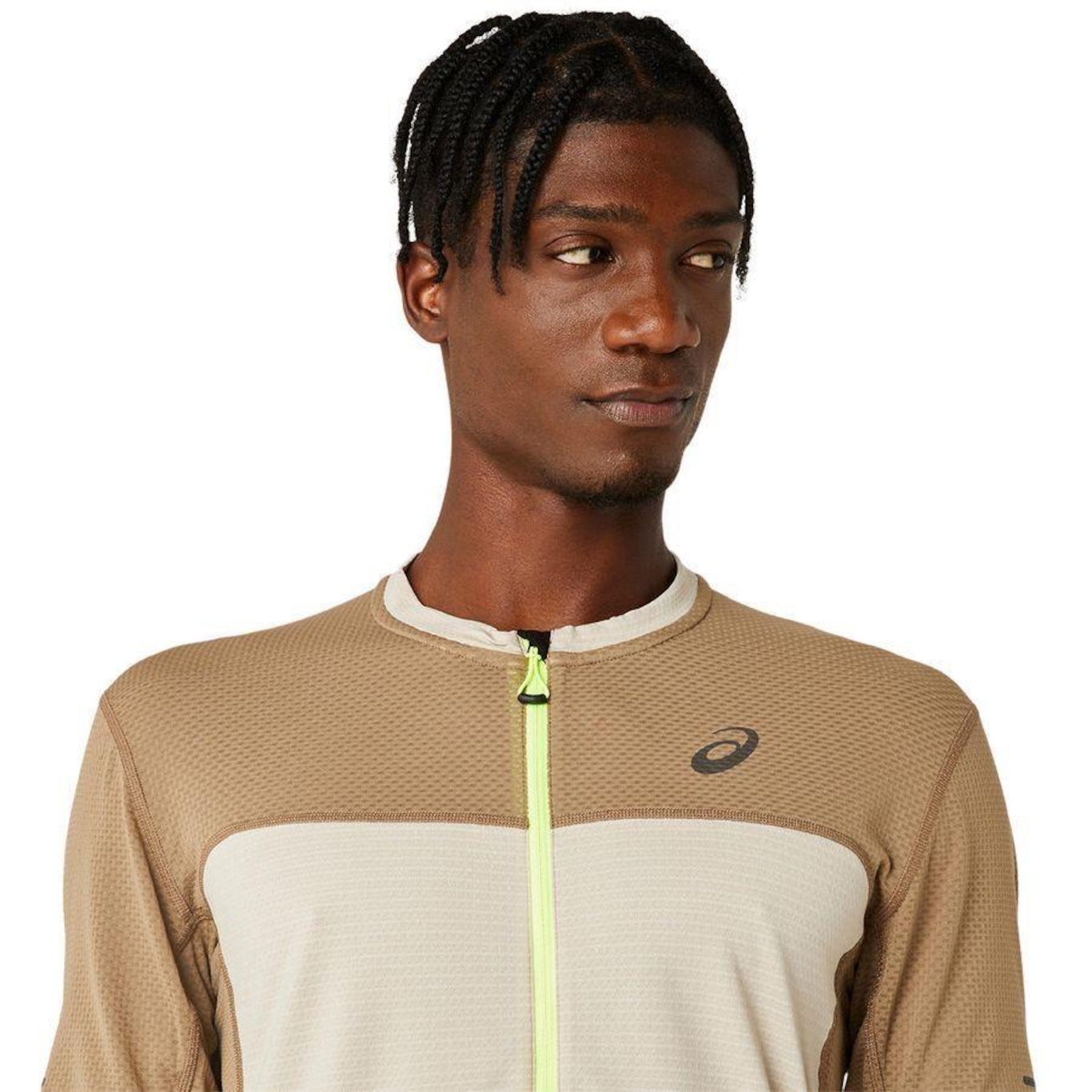 Camiseta Asics Fujitrail Zíper - Masculina - Foto 4