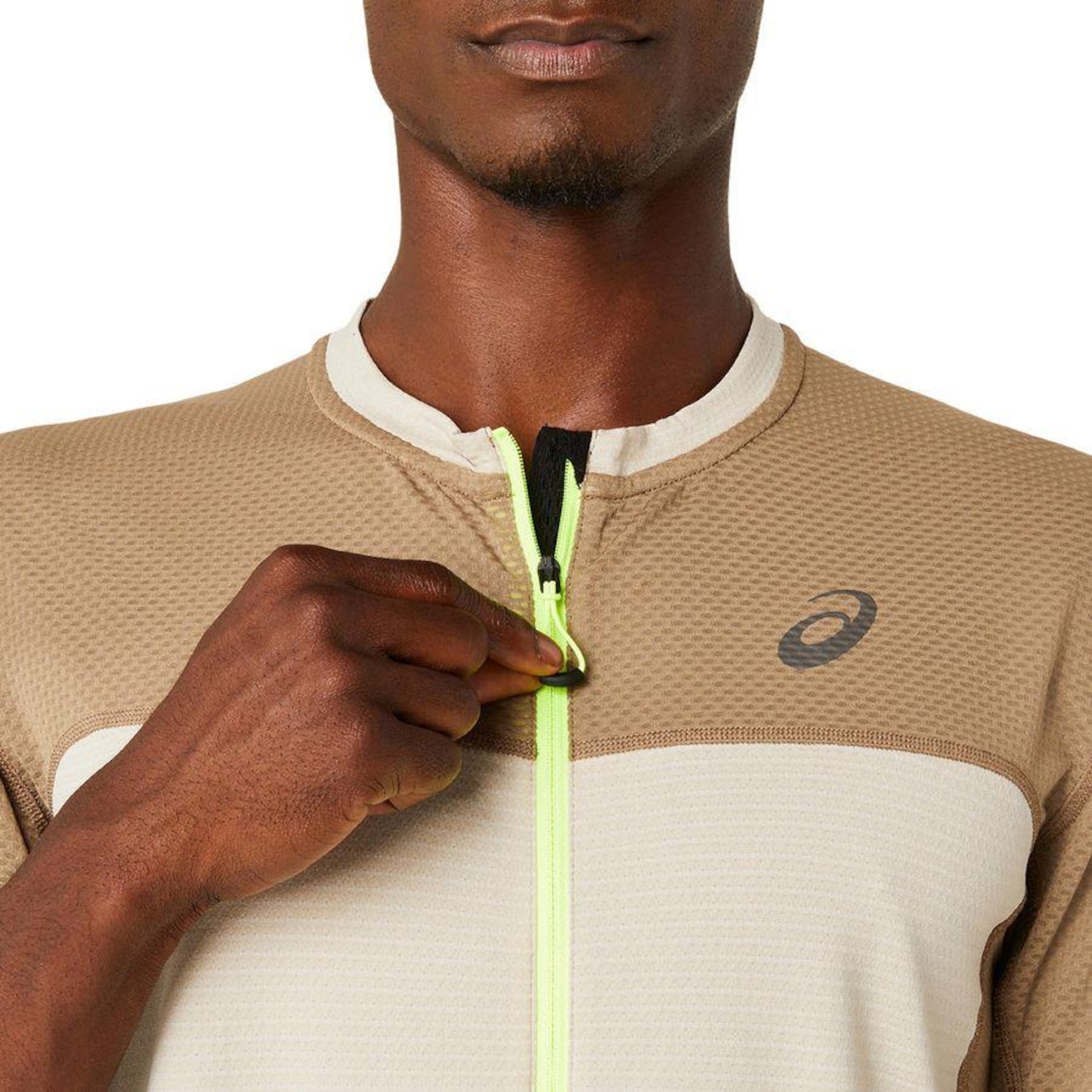 Camiseta Asics Fujitrail Zíper - Masculina - Foto 5