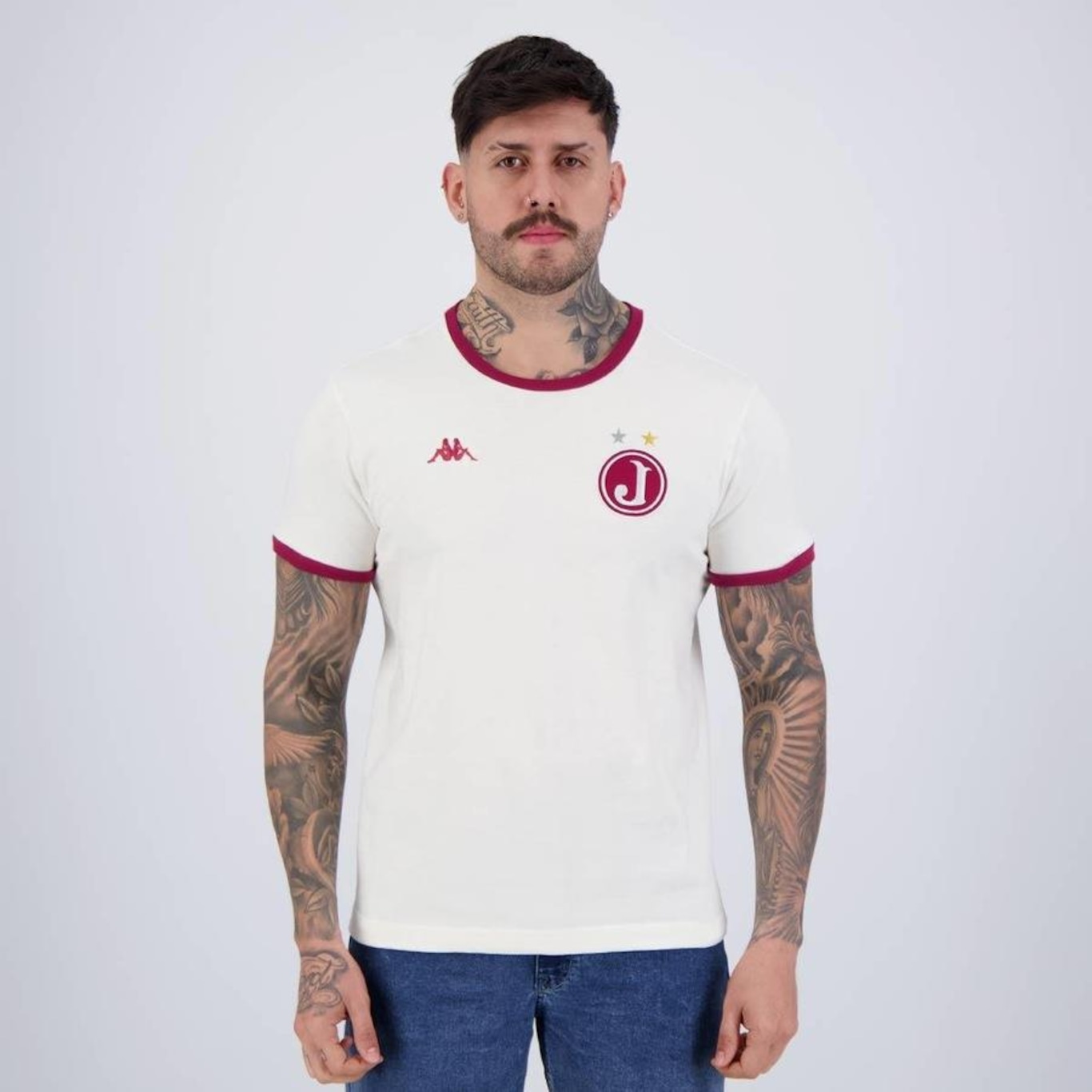 Camisa do Juventus da Mooca Kappa Retrô - Masculina - Foto 1