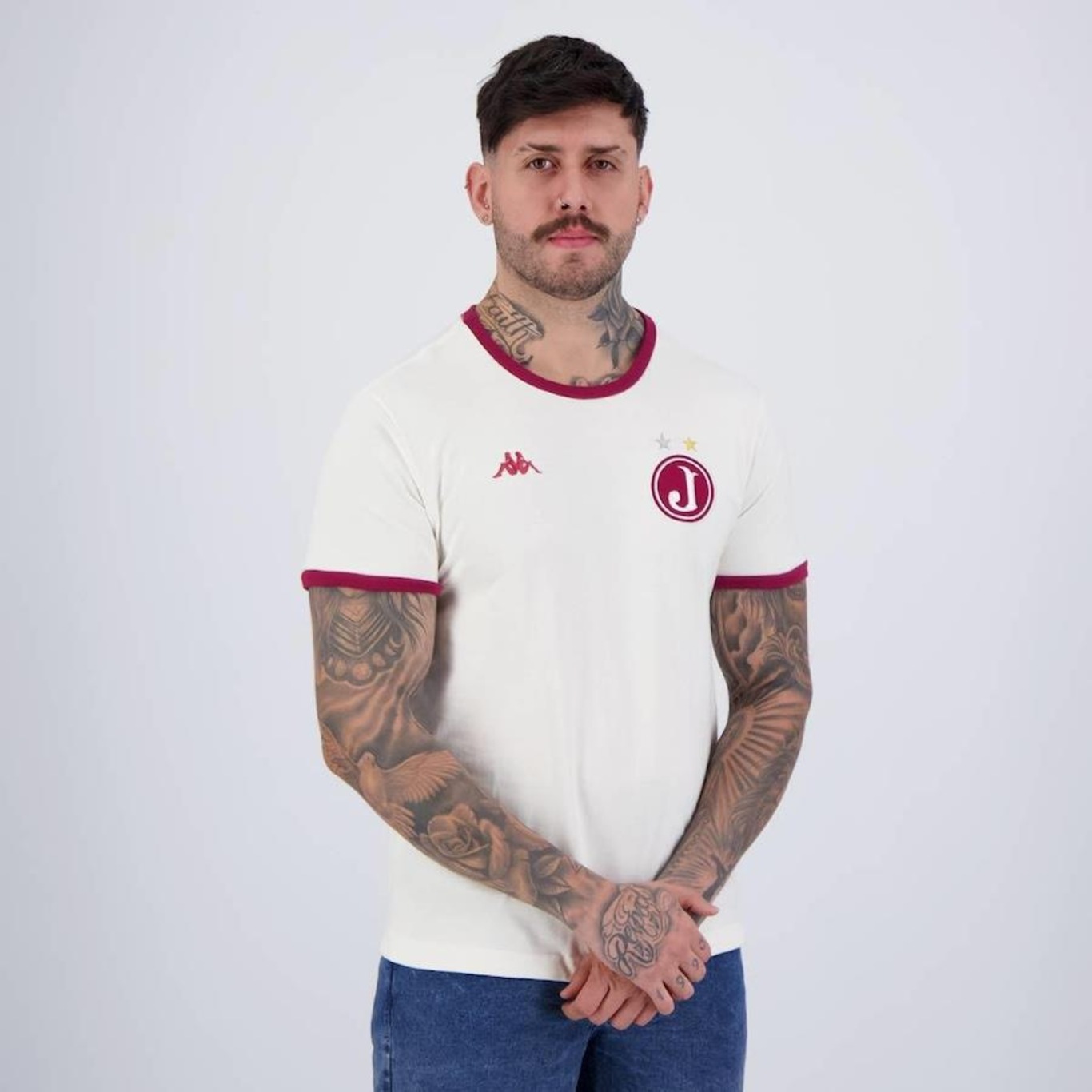 Camisa do Juventus da Mooca Kappa Retrô - Masculina - Foto 2