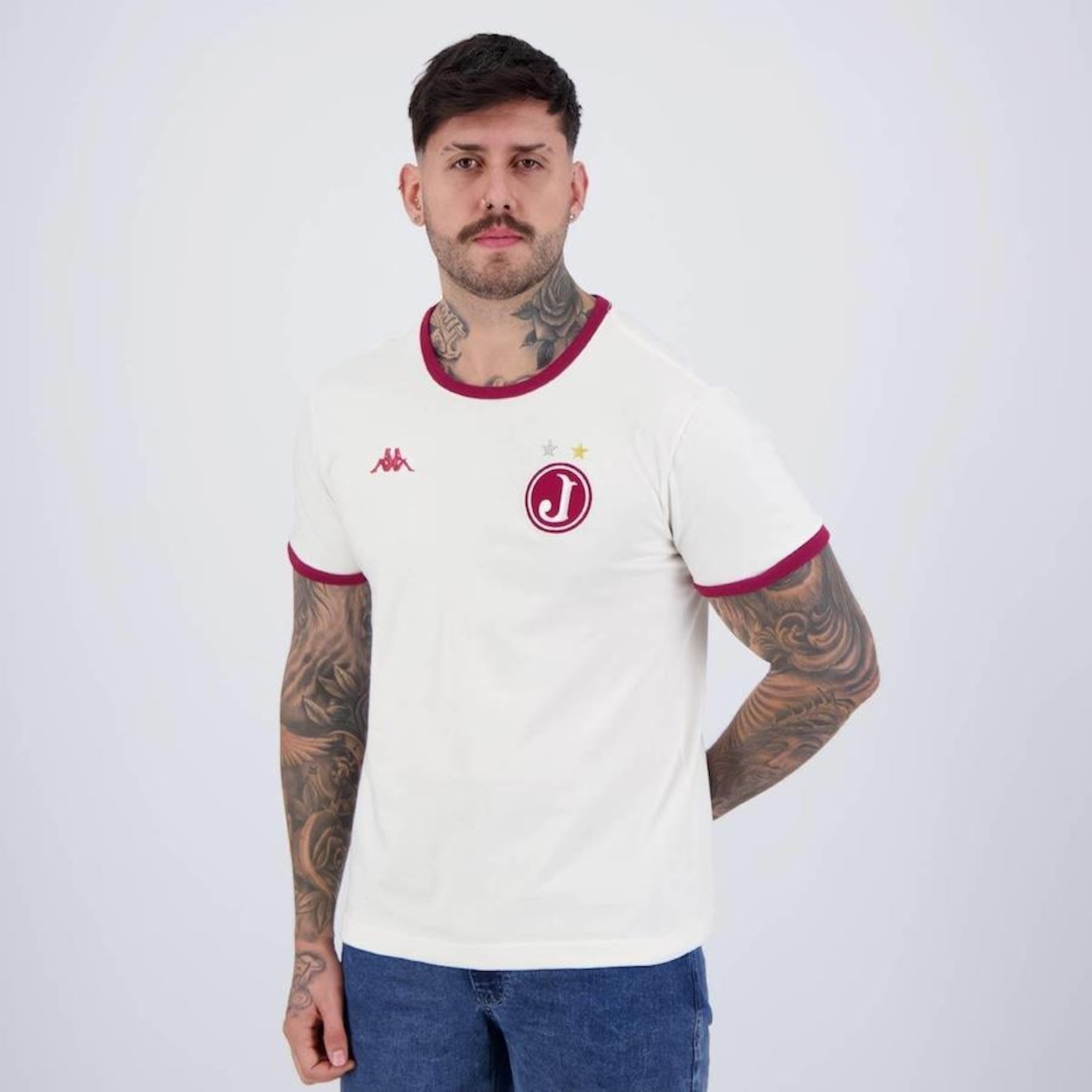 Camisa do Juventus da Mooca Kappa Retrô - Masculina - Foto 3