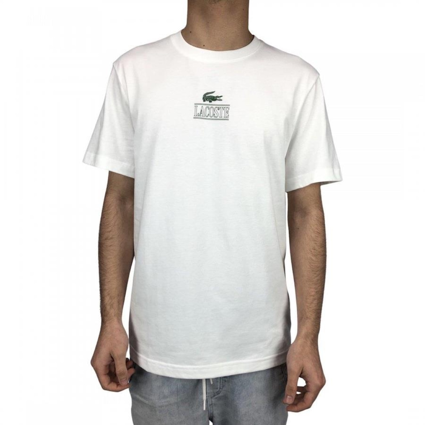 Camiseta Lacoste Logo Central - Masculina - Foto 2