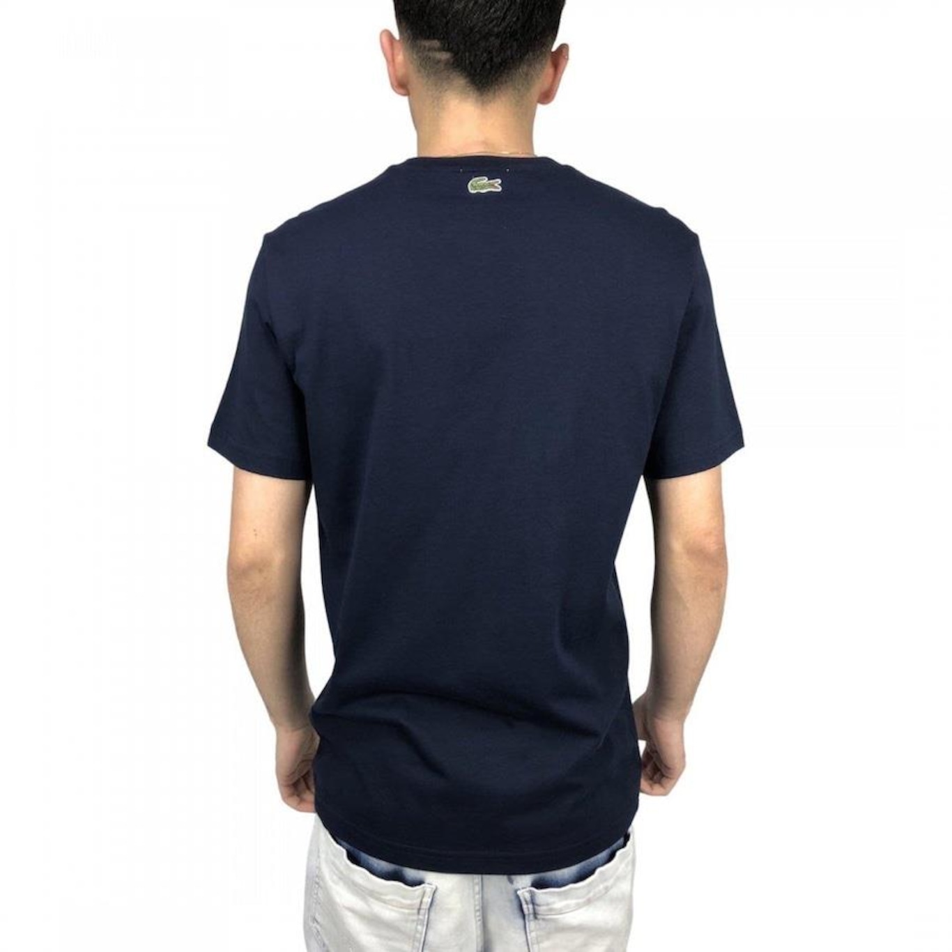 Camiseta Lacoste Logo Central - Masculina - Foto 4