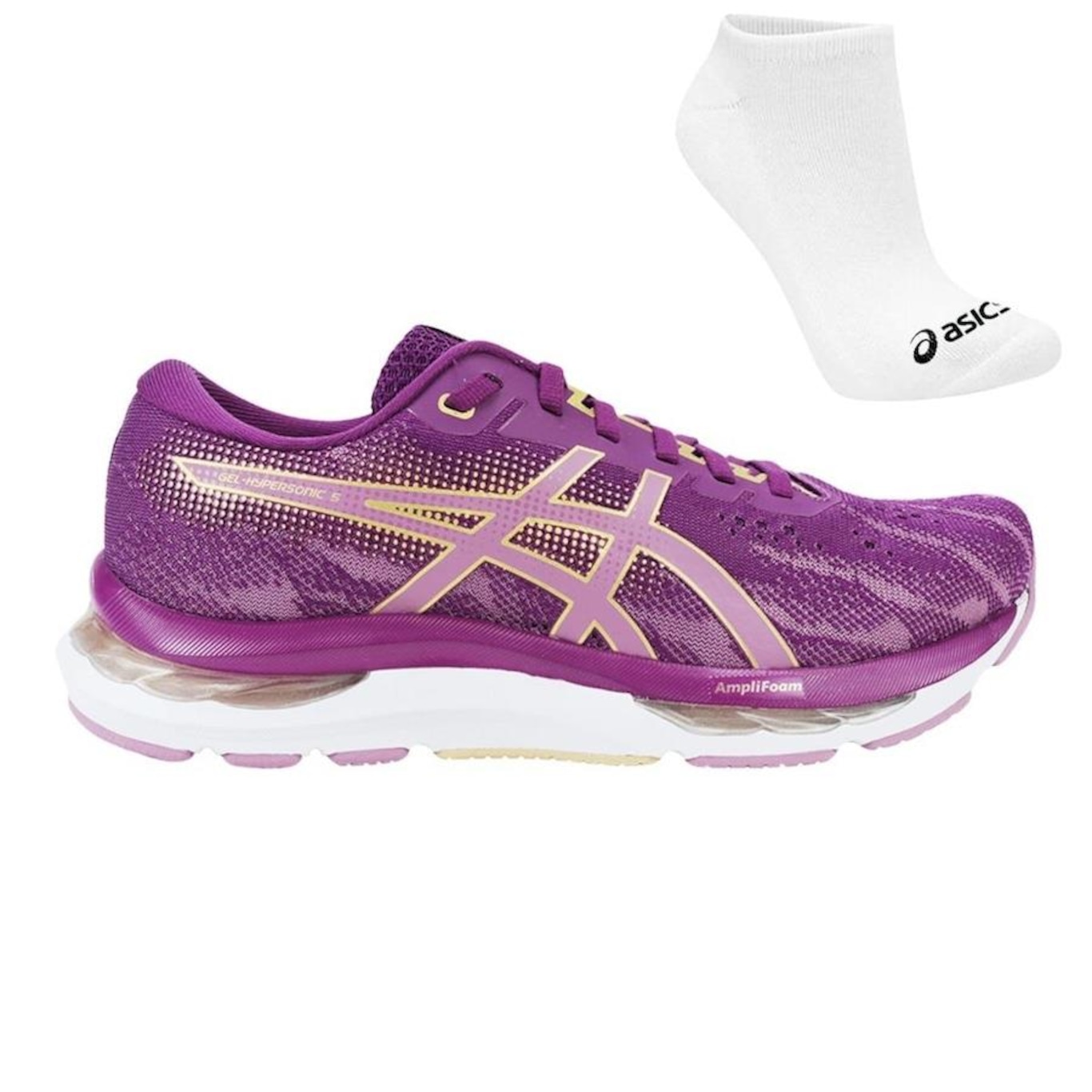 Tênis Asics Gel Hypersonic 5 + Meia - Feminina - Foto 1