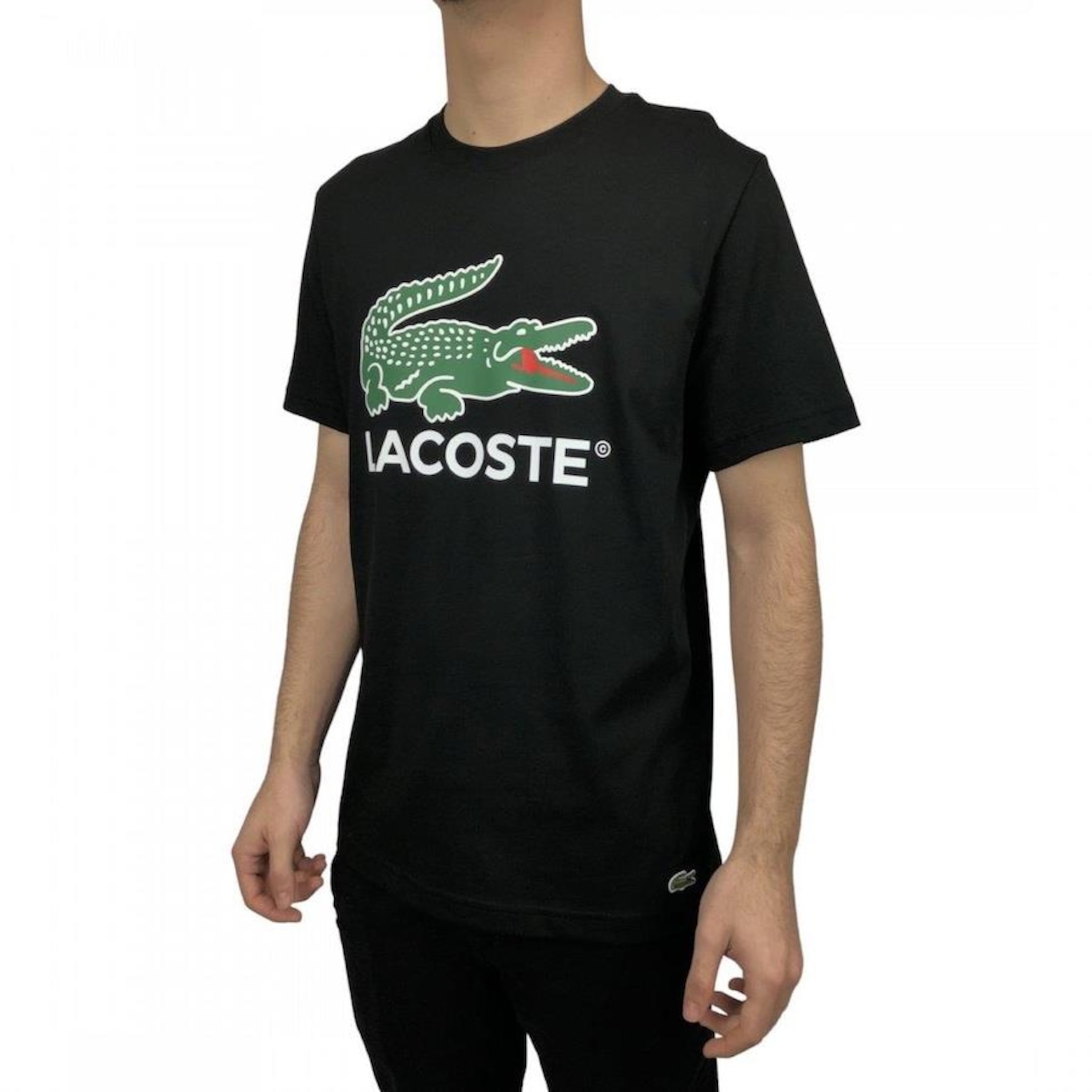 Camiseta Lacoste 3D Big Croc Placard - Masculina - Foto 3