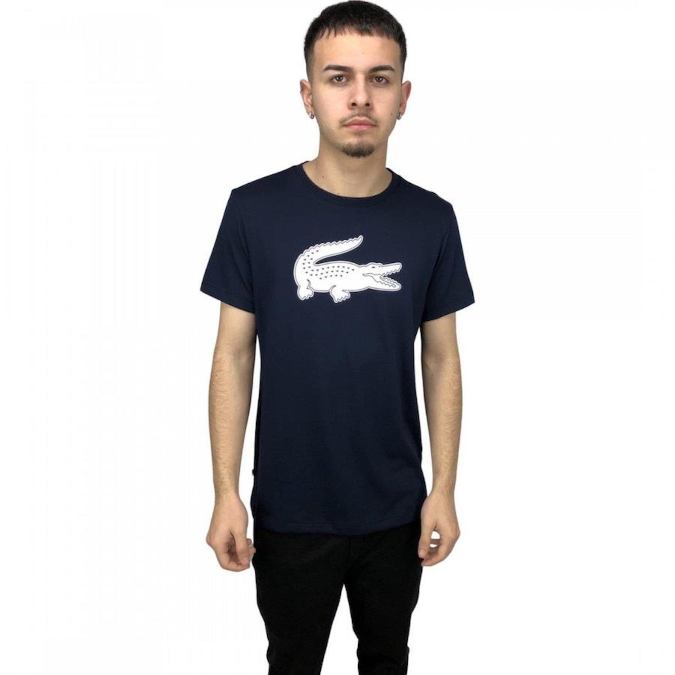 Camiseta Lacoste Crocodilo 3D - Masculina - Foto 1