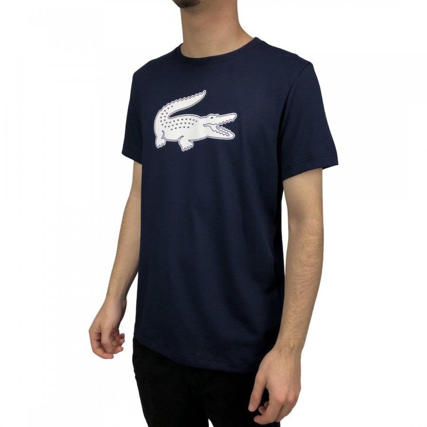 Camiseta Lacoste Crocodilo 3D - Masculina - Foto 3