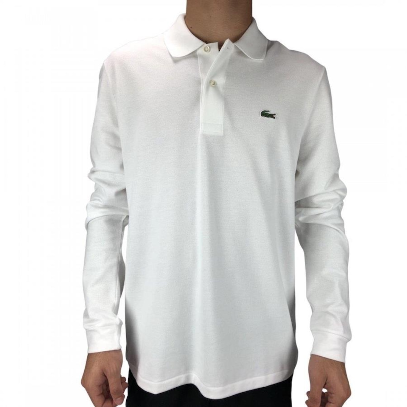 Camisa Polo Manga Longa Lacoste Best - Masculina - Foto 1