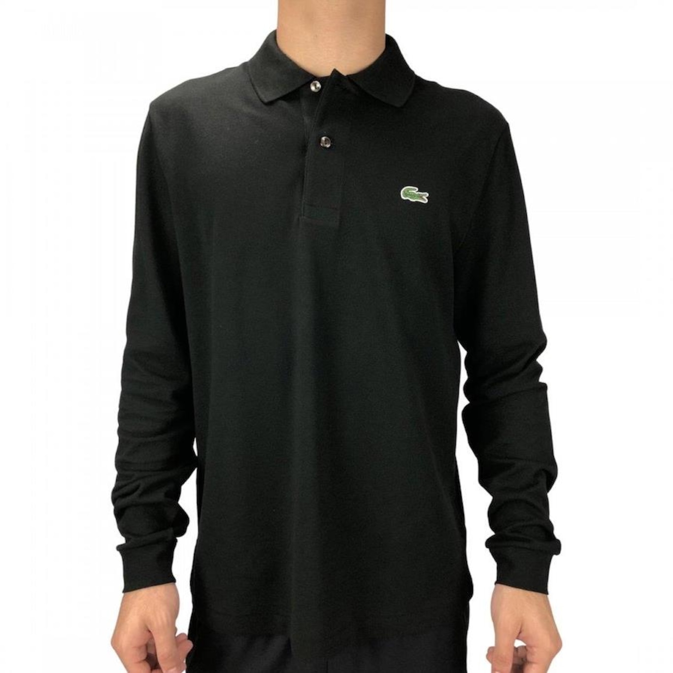 Camisa Polo Manga Longa Lacoste Best - Masculina - Foto 1