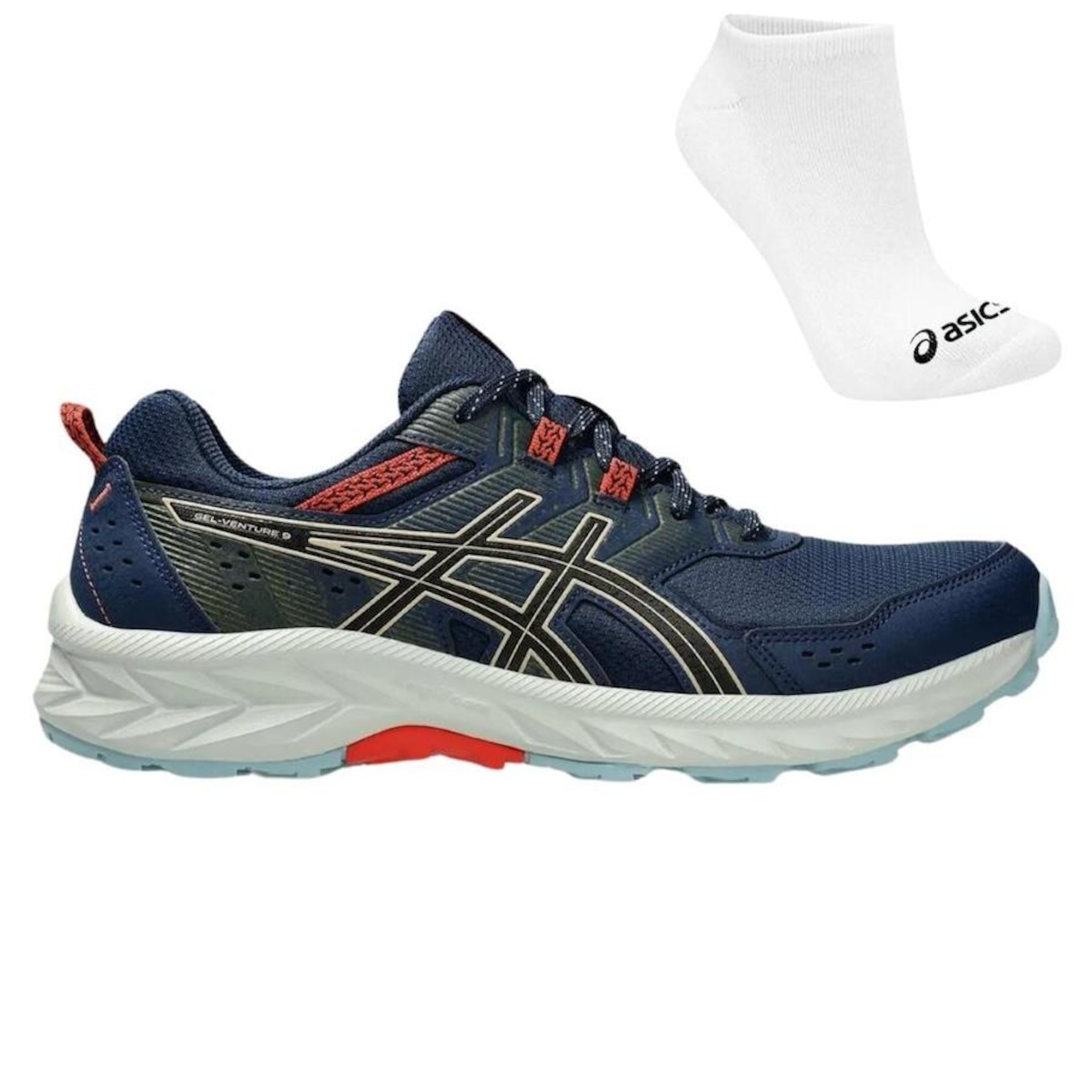 Tênis Asics Gel-Venture 9 + Meia - Masculino - Foto 1