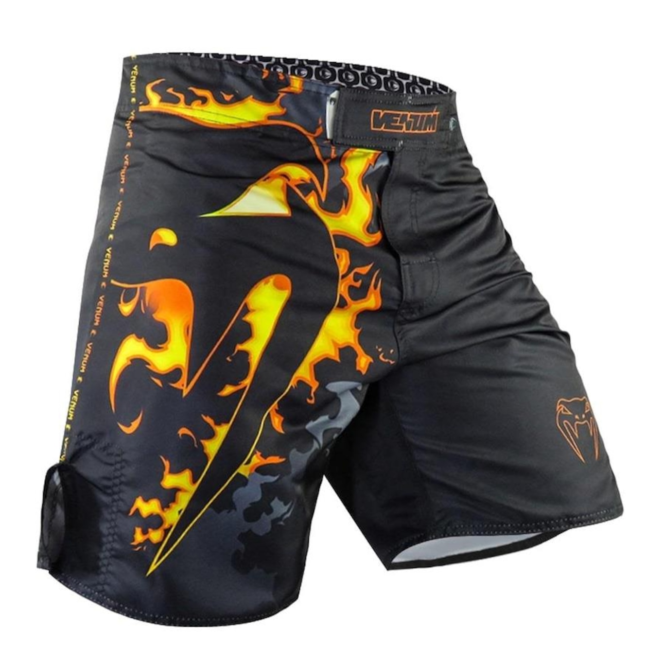 Bermuda Venum Fightshort Giant Training Fire Logo - Masculina - Foto 1