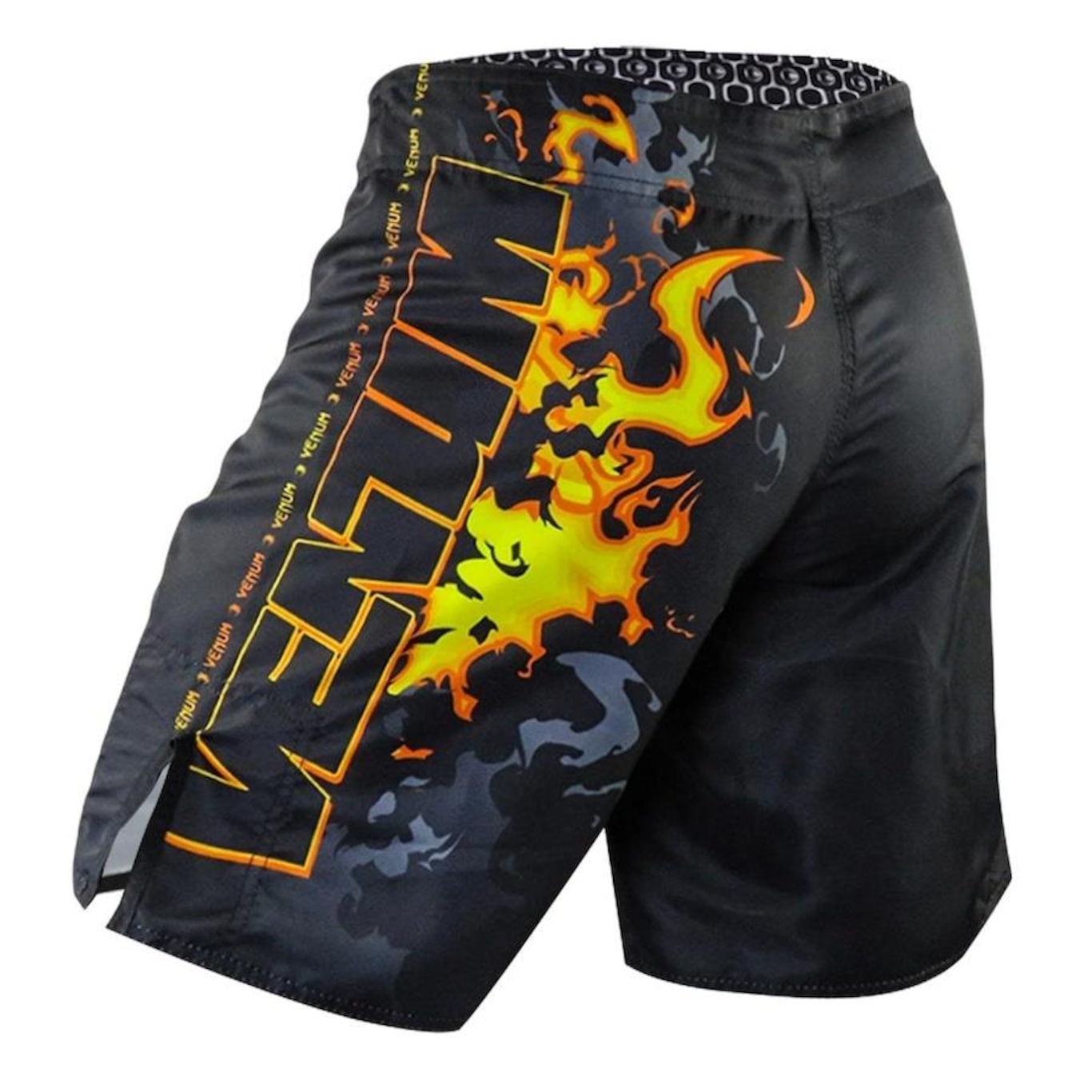 Bermuda Venum Fightshort Giant Training Fire Logo - Masculina - Foto 2