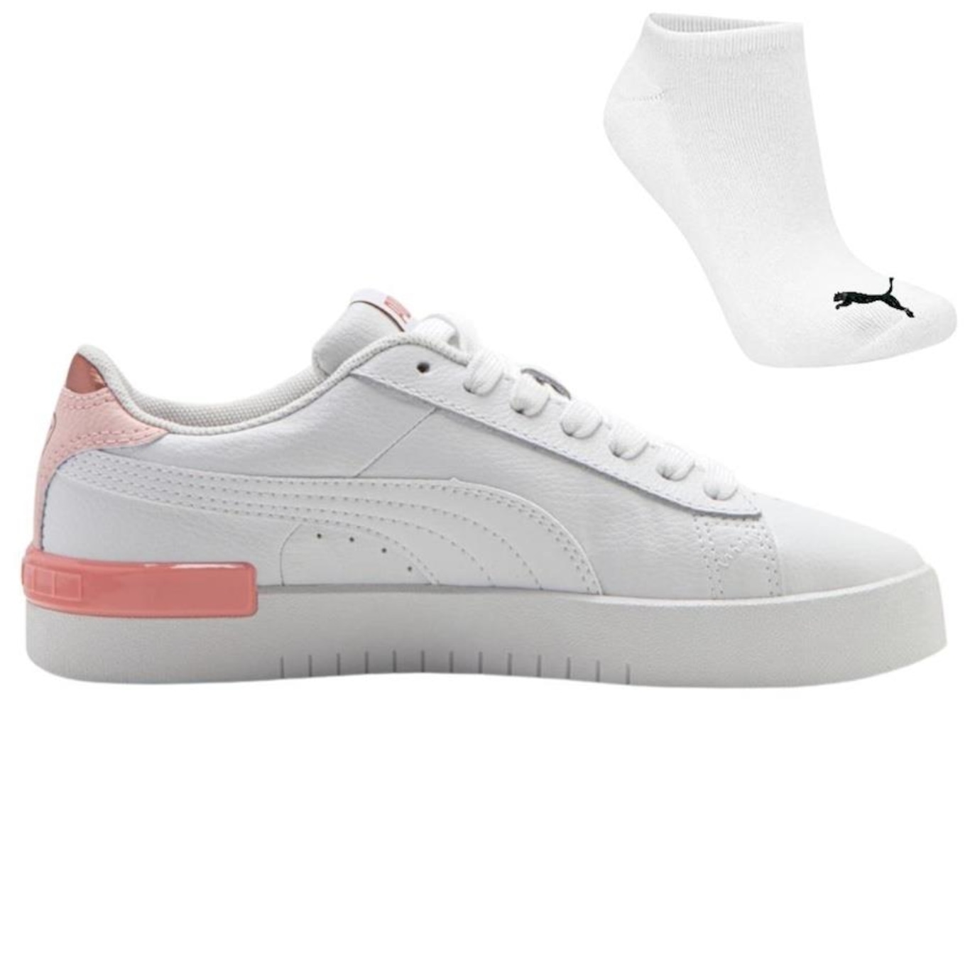 Kit Tênis Puma Jada Bdp + Meia - Feminino - Foto 1