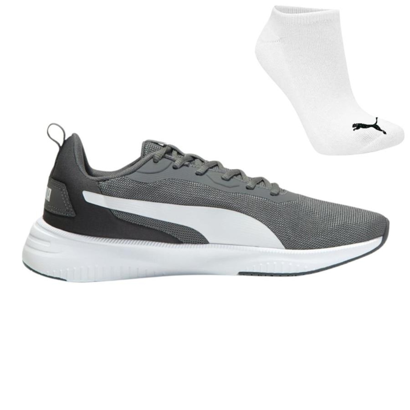 Kit Tênis Puma Flyer Flex Bdp + Meia - Masculino - Foto 1