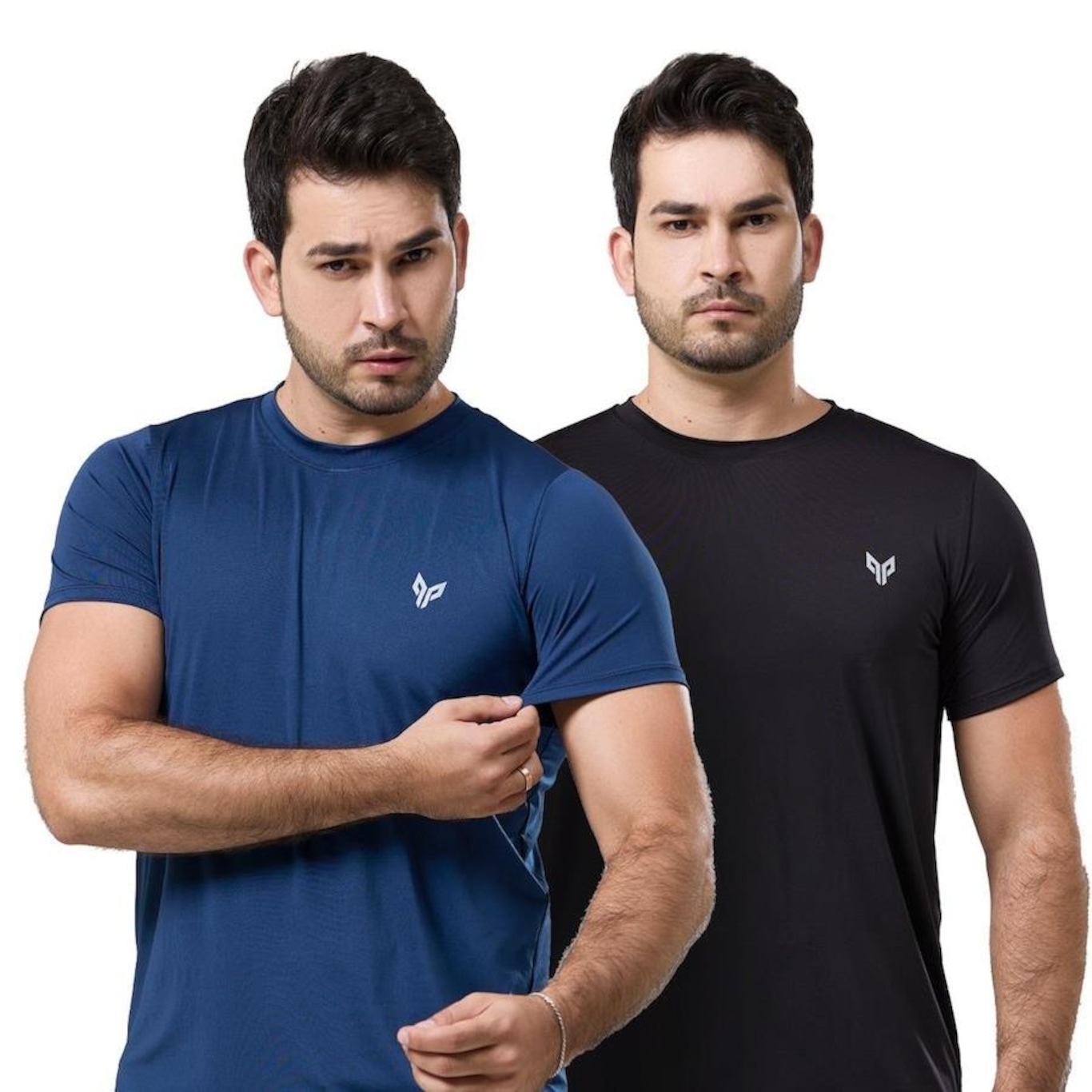 Kit 2x Camisa Térmica Uv Academia Manga Curta Performance Wear - Masculina - Foto 1