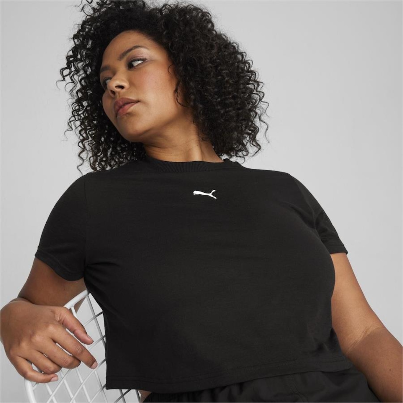 Camiseta Puma Baby Look Dare To - Feminina - Foto 4