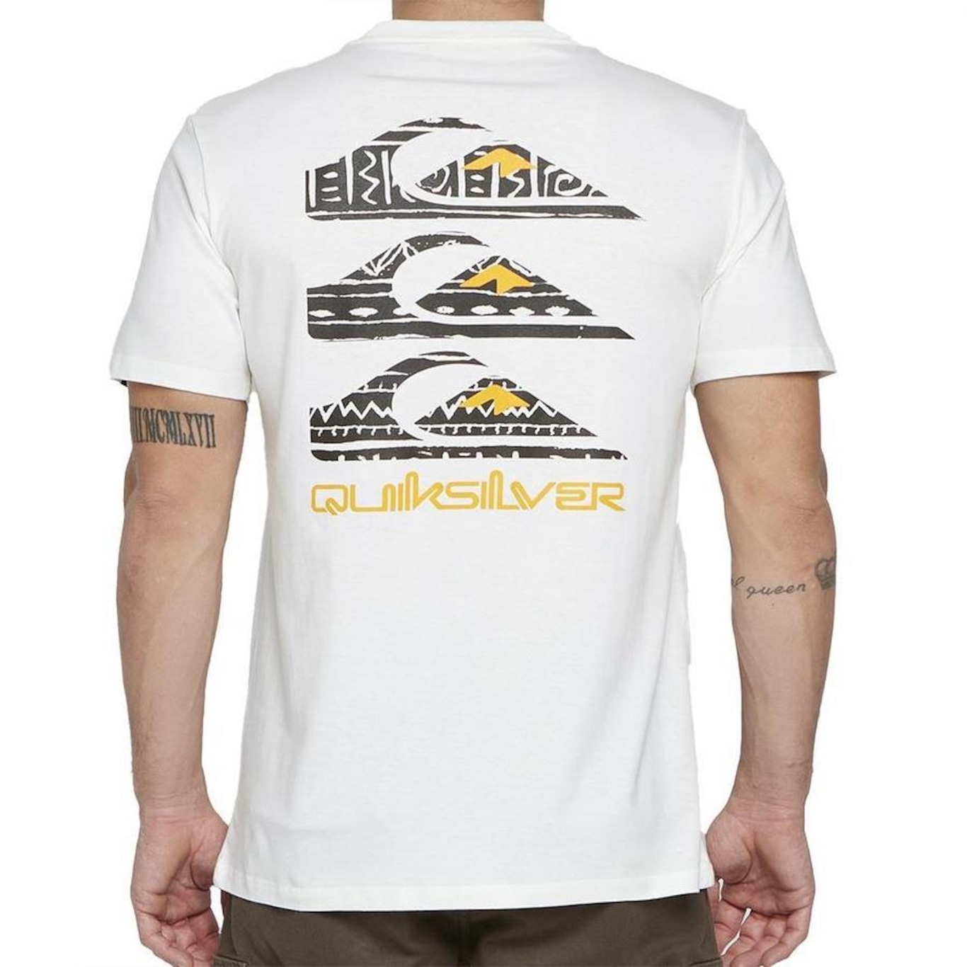 Camiseta Quiksilver Vertical Logos - Masculina - Foto 2