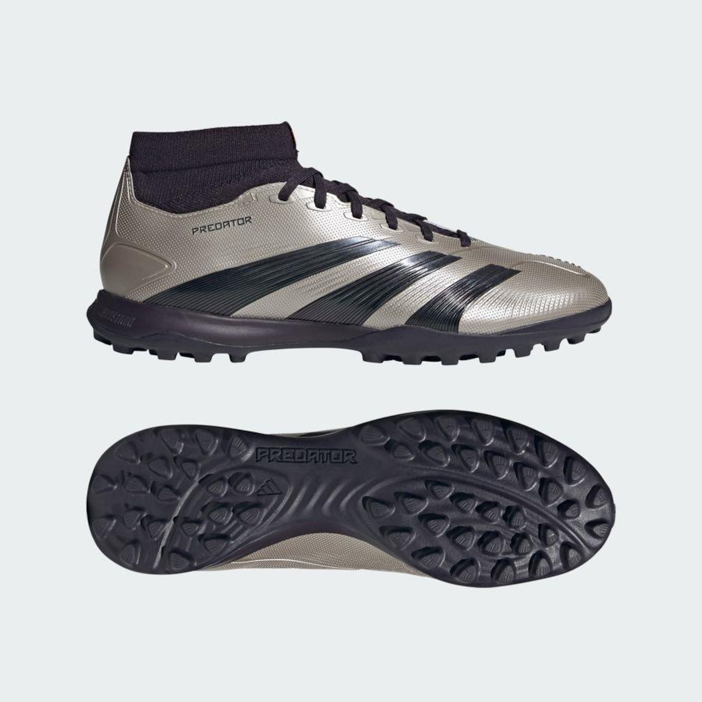 Chuteira Society adidas Predator League Mid TF - Adulto - Foto 4