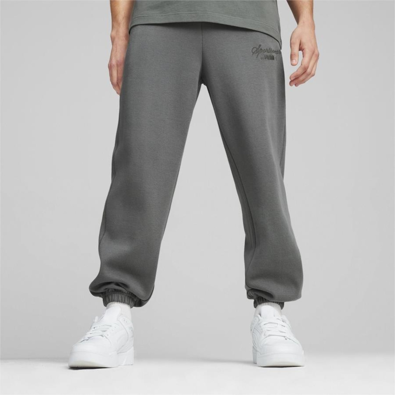 Calça de Moletom Puma Classics+ - Masculina - Foto 1