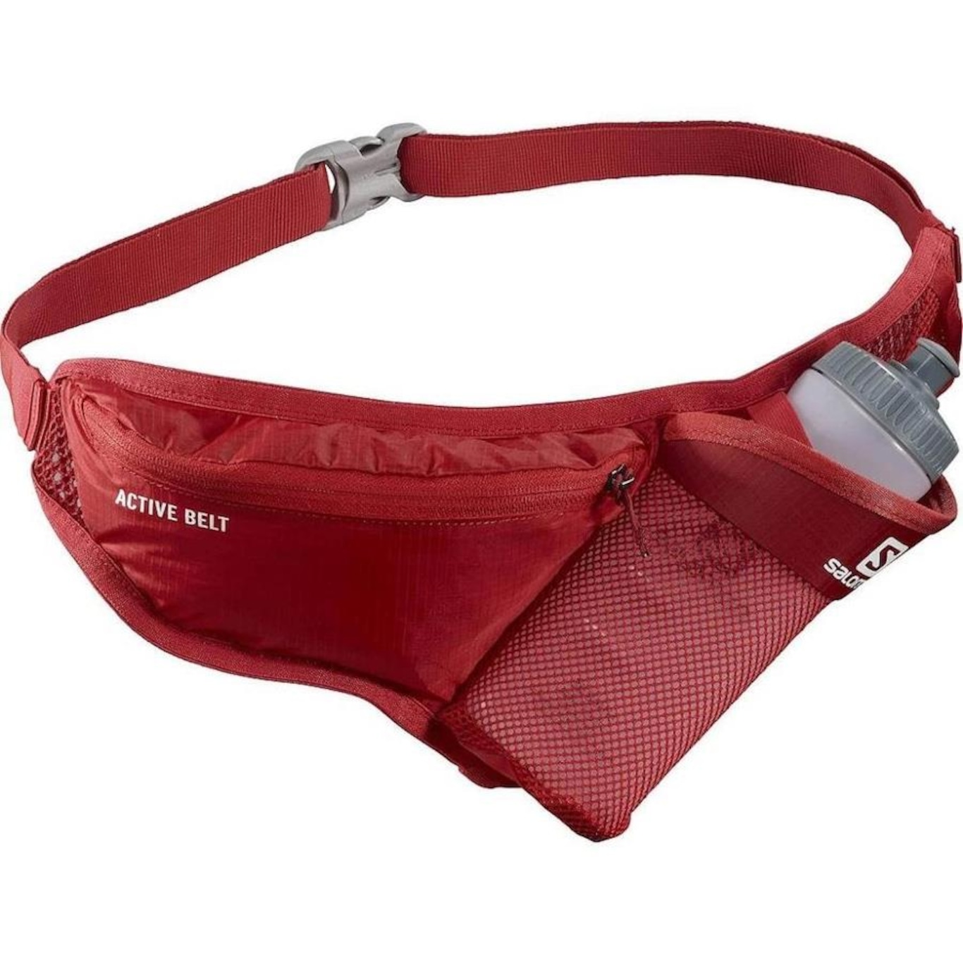 Cinto de Hidratação Salomon Active Belt com Garrafa Vermelho - Foto 1