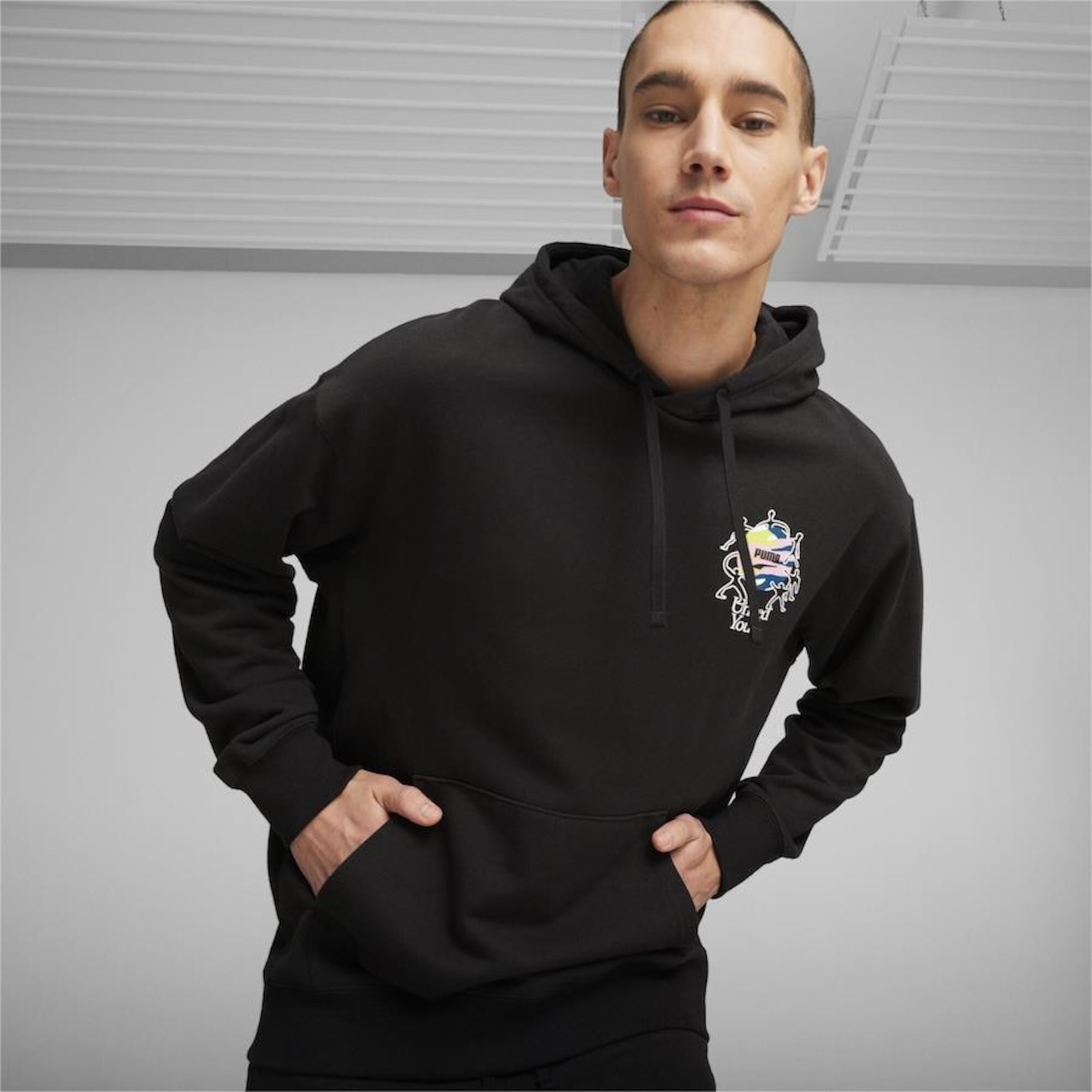 Blusão de Moletom Puma Downtown Graphic - Masculino - Foto 3