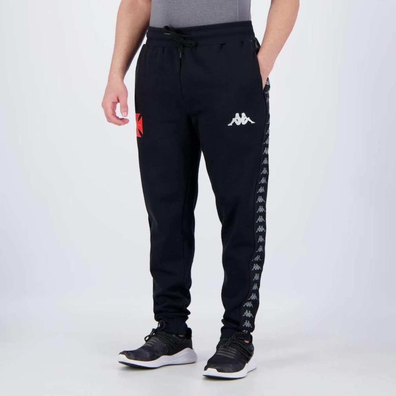 Calça do Vasco 2023 Kappa Concentração - Masculina - Foto 3