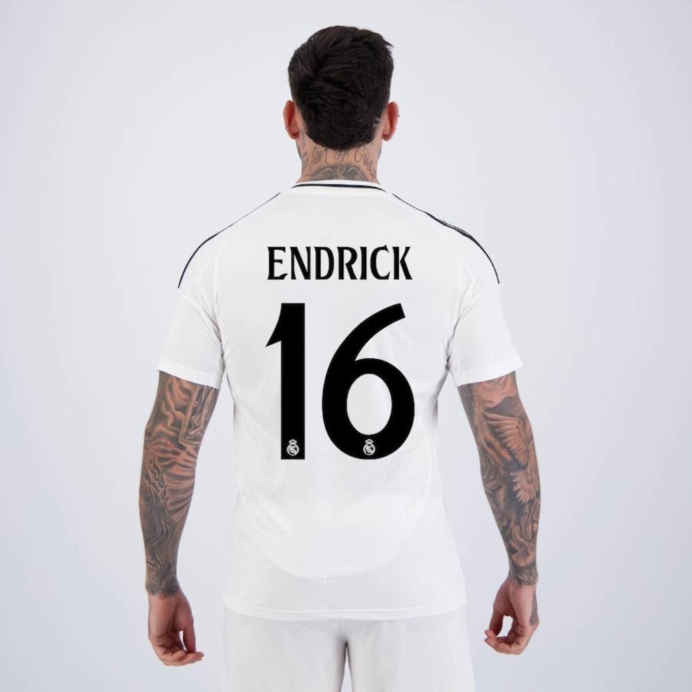 Camisa Real Madrid 2025 adidas Home 16 Endrick - Masculina - Foto 2