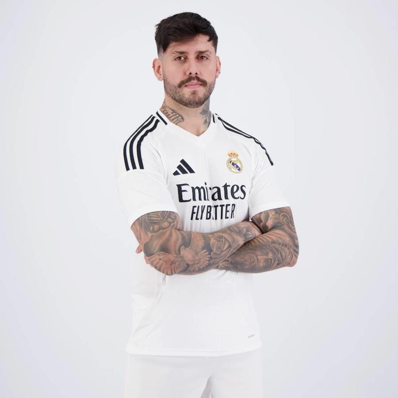 Camisa Real Madrid 2025 adidas Home 16 Endrick - Masculina - Foto 3