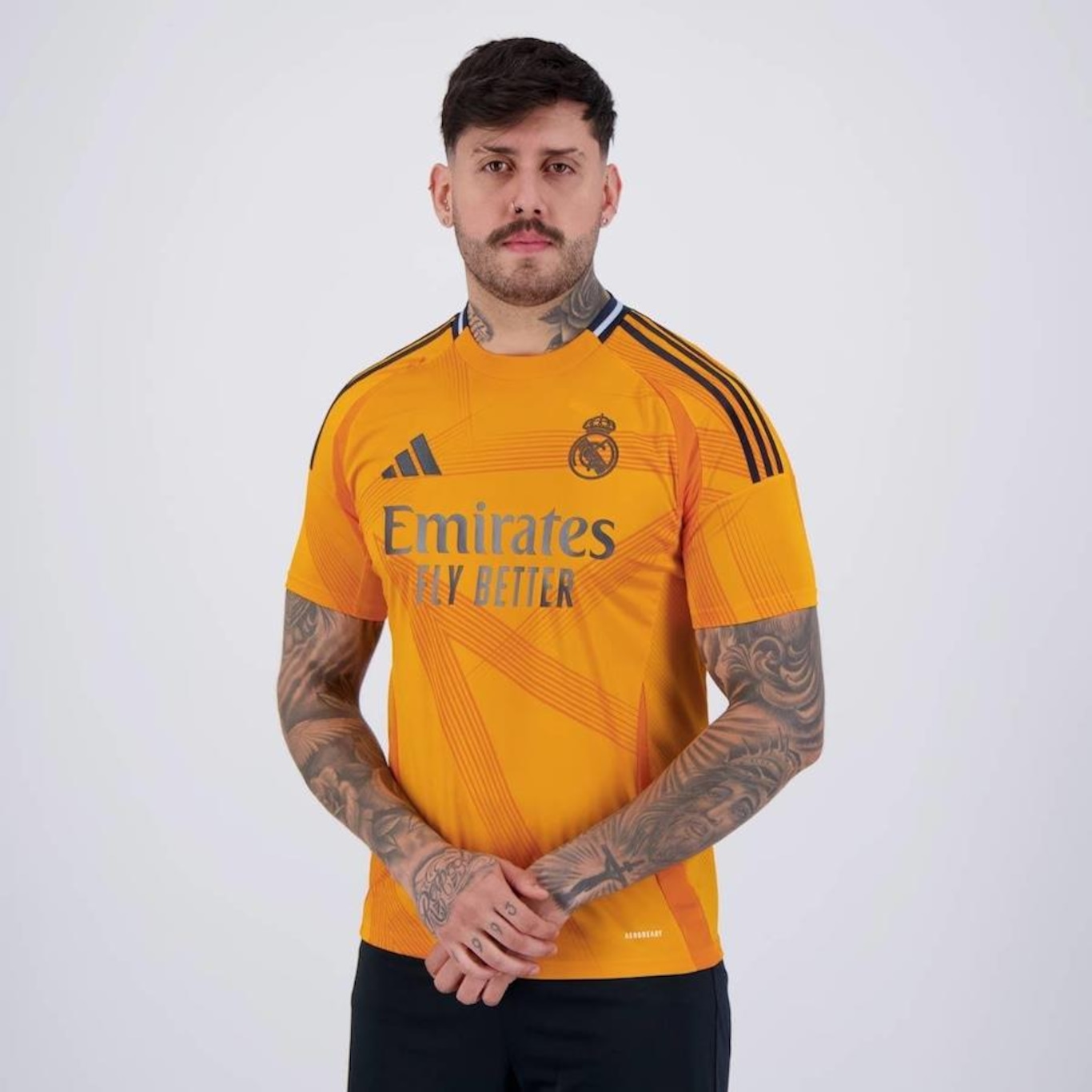 Camisa Real Madrid 2025 adidas Away 16 Endrick - Masculina - Foto 4