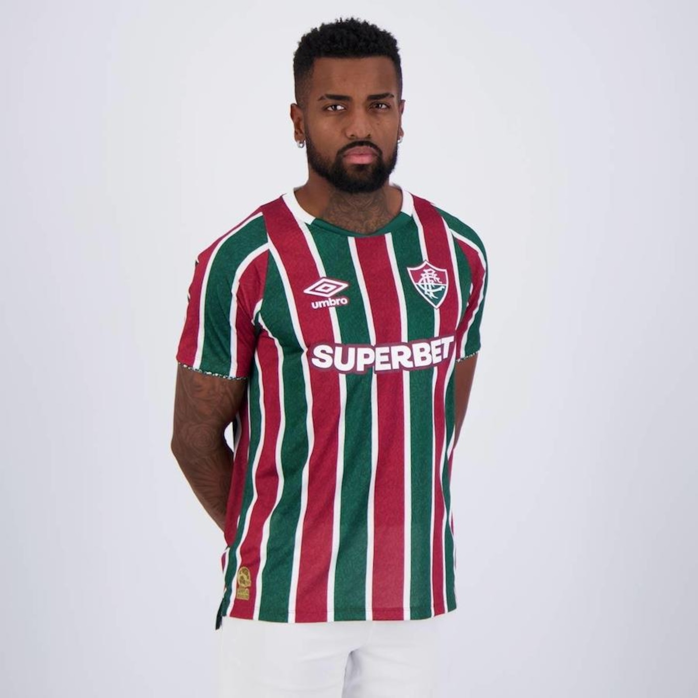 Camisa Umbro Fluminense I 2024 Jogador - Masculina - Foto 2