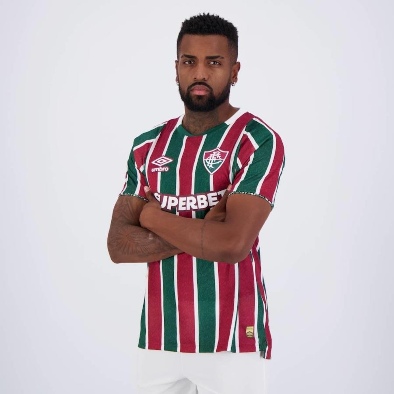 Camisa Umbro Fluminense I 2024 Jogador - Masculina - Foto 3