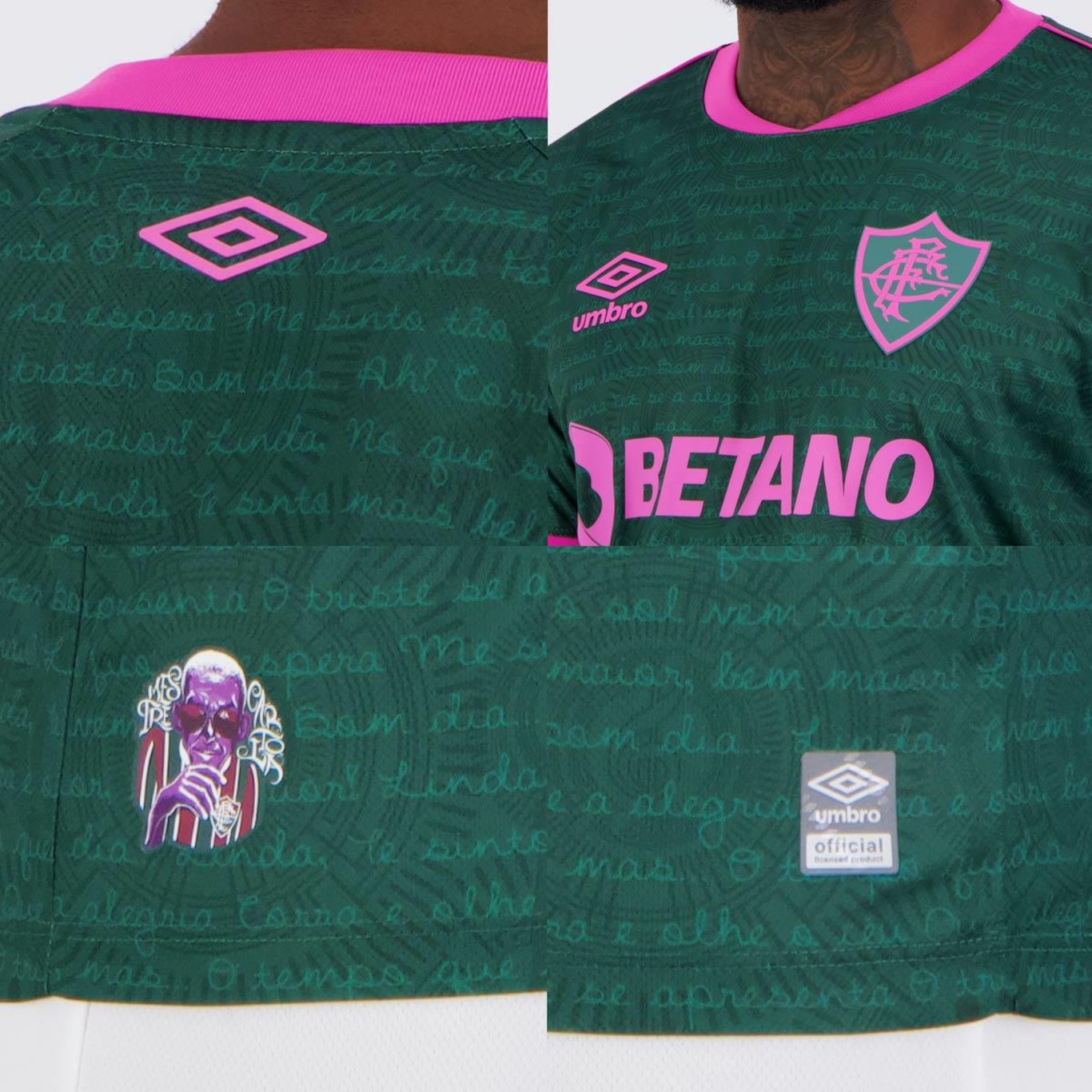 Camisa Umbro Fluminense Iii 2023 Jogador - Masculina - Foto 5