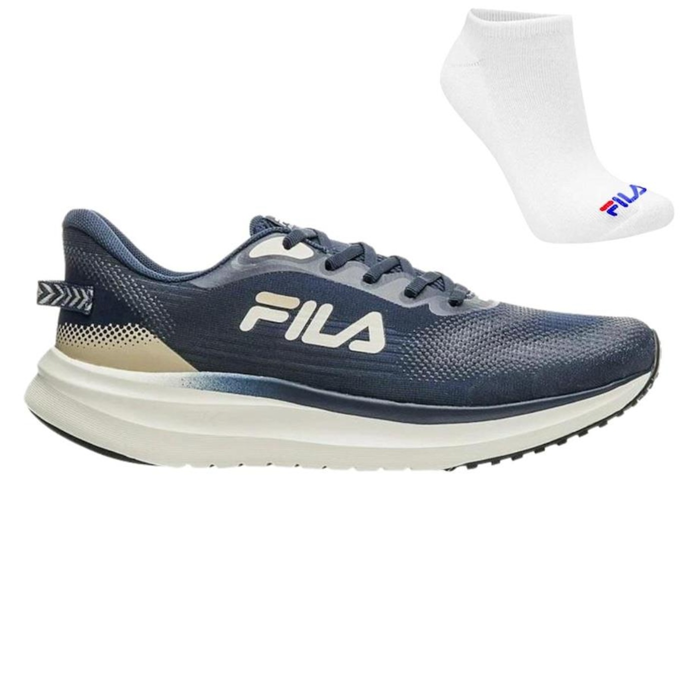 Kit Tênis Fila Racer Sky + Meia - Masculino - Foto 1