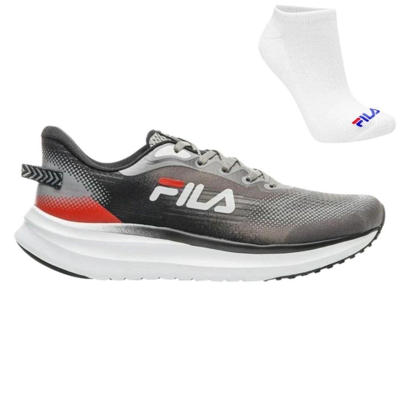 Kit Tênis Fila Racer Sky + Meia - Masculino - Foto 1