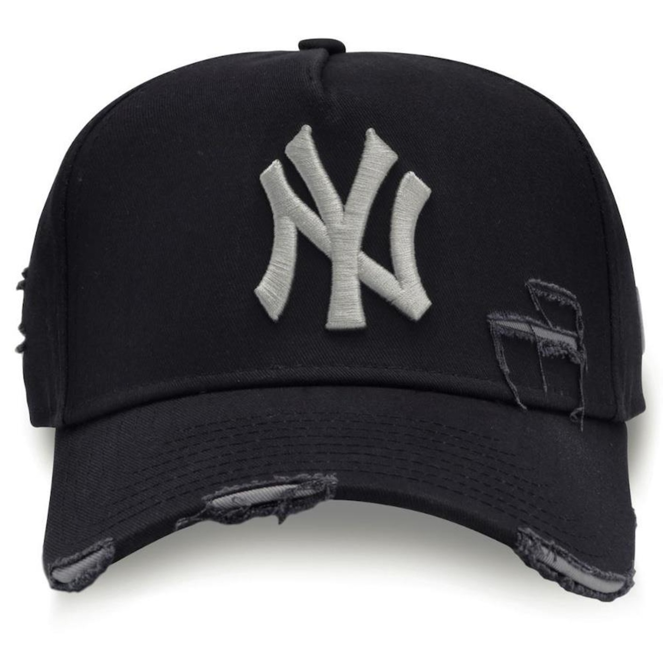 Boné Aba Curva New Era 9Forty A-Frame Strapback St Destroyed New York Yankees - strapback - Adulto - Foto 2