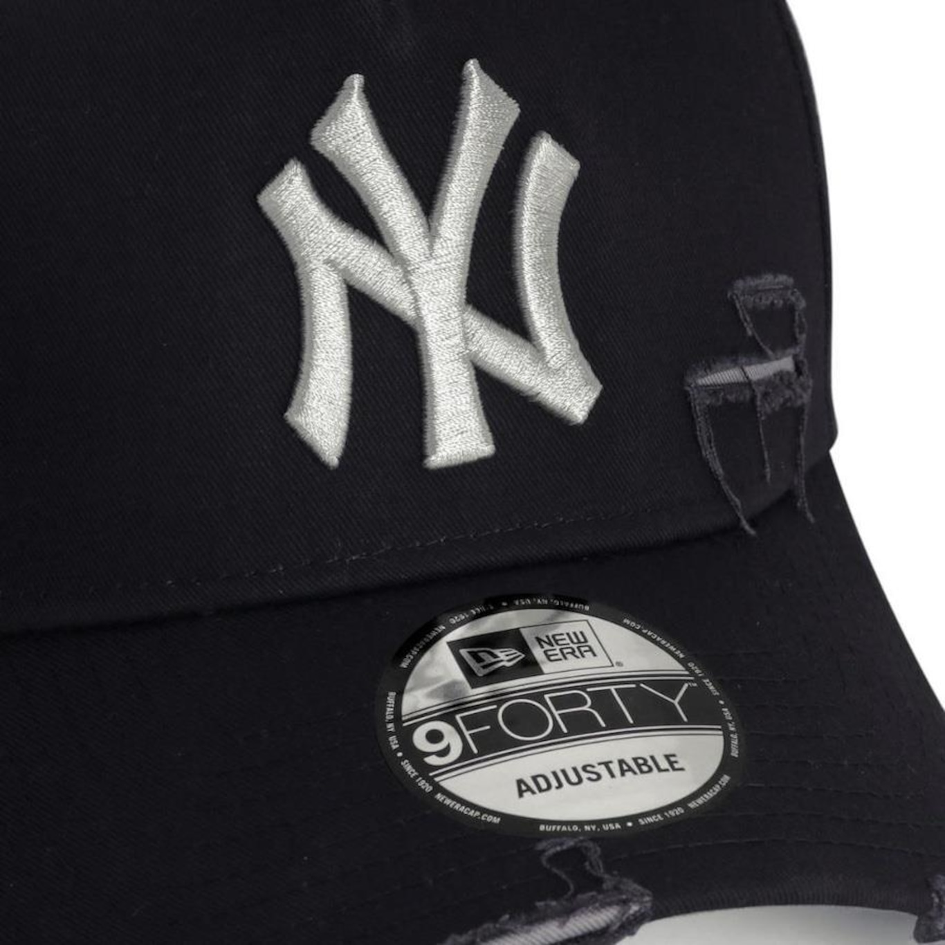 Boné Aba Curva New Era 9Forty A-Frame Strapback St Destroyed New York Yankees - strapback - Adulto - Foto 3