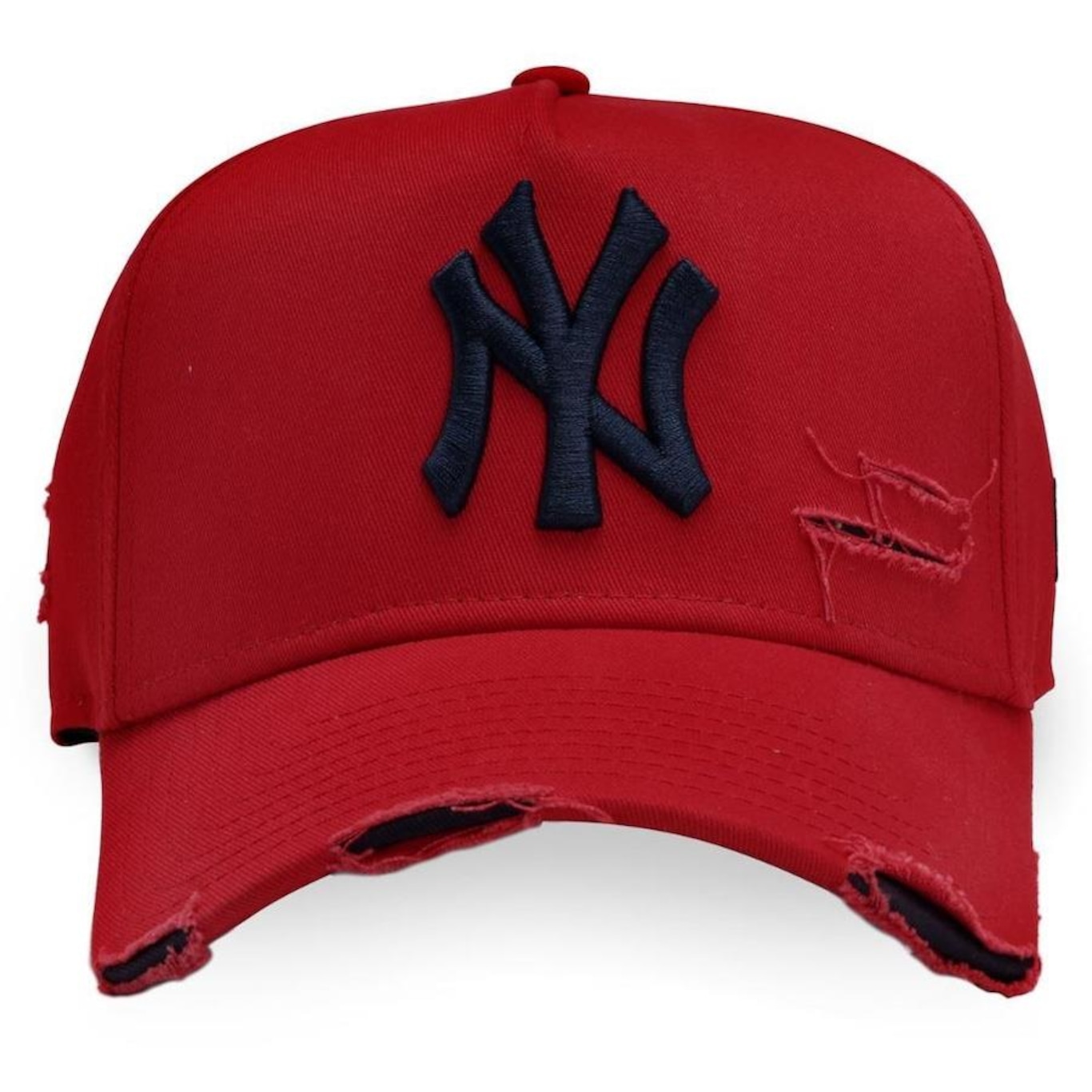 Boné Aba Curva New Era 9Forty A-Frame Strapback St Destroyed New York Yankees - strapback - Adulto - Foto 2