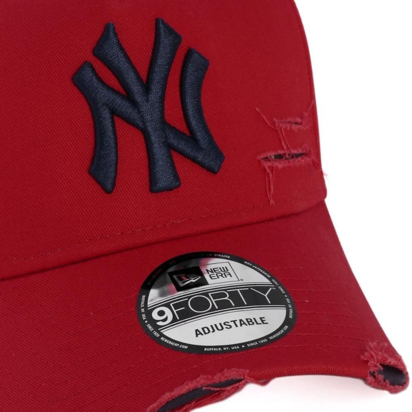 Boné Aba Curva New Era 9Forty A-Frame Strapback St Destroyed New York Yankees - strapback - Adulto - Foto 3