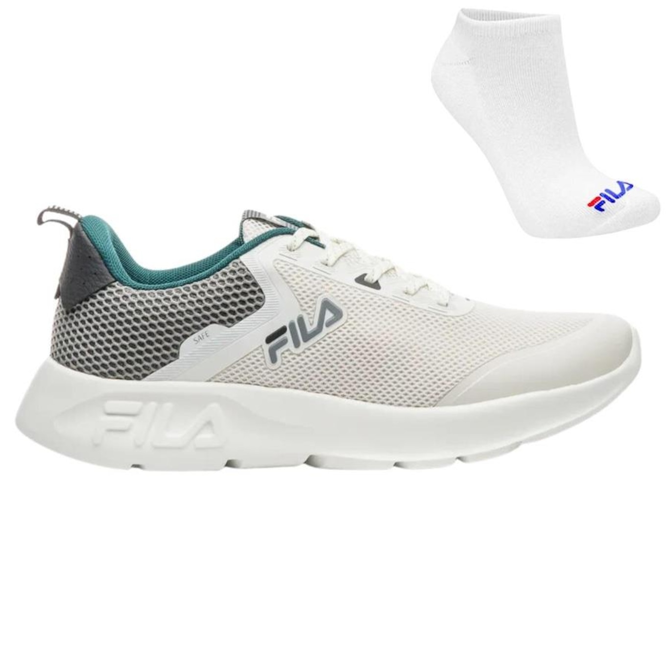 Kit Tênis Fila Safe + Meia - Masculino - Foto 1