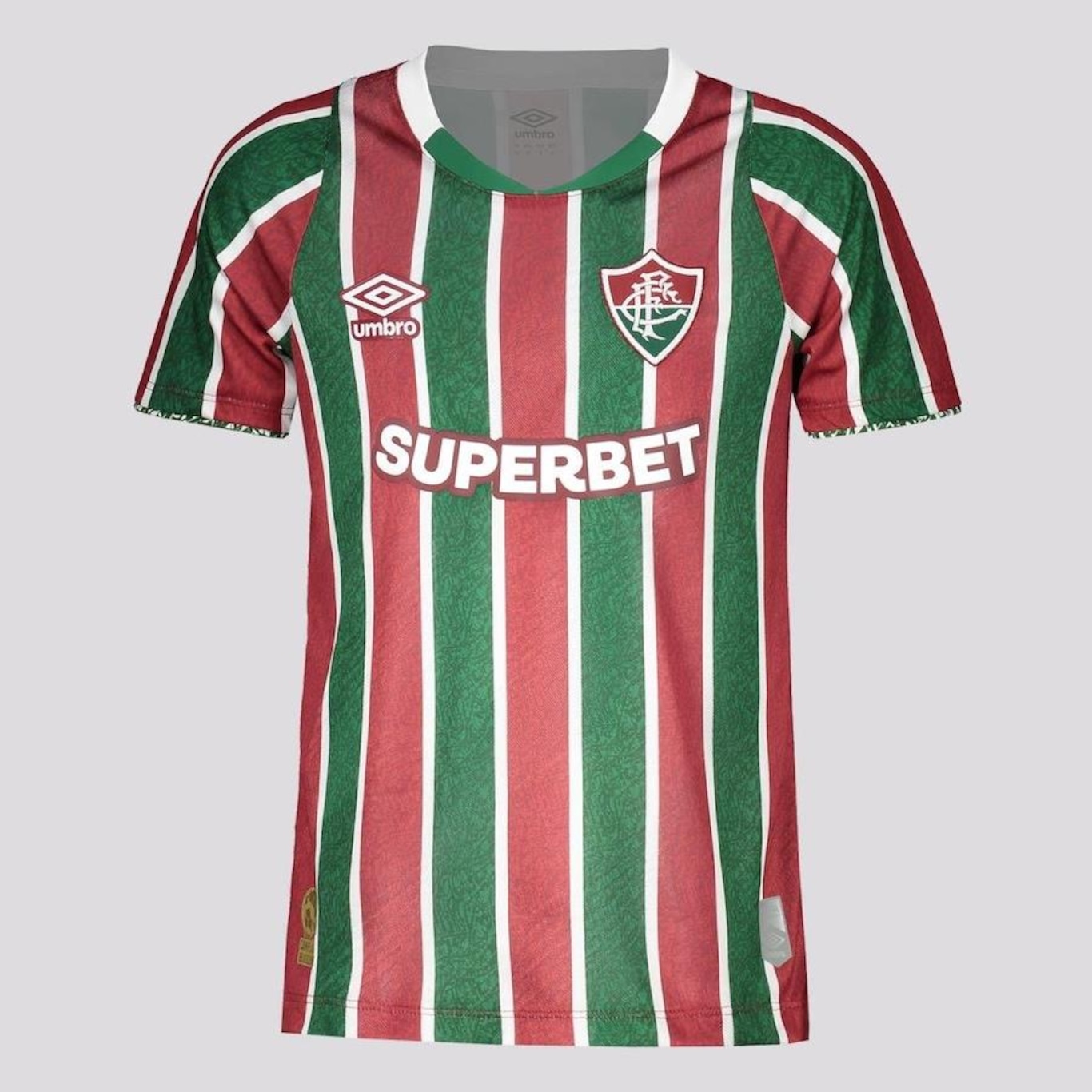 Camisa Umbro Fluminense I 2024 com Patrocício - Infantil - Foto 1