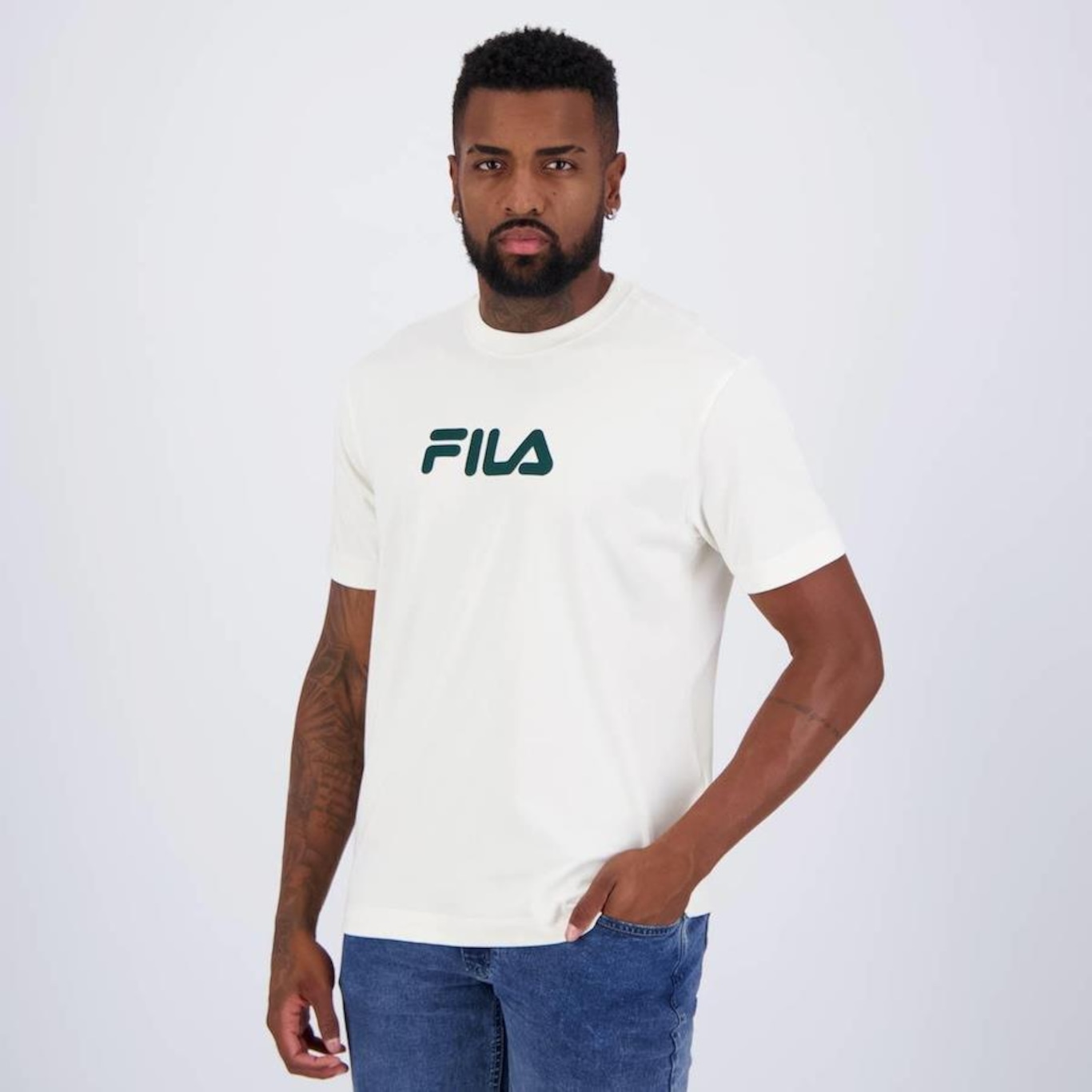 Camiseta Fila Comfort Letter - Masculina - Foto 3