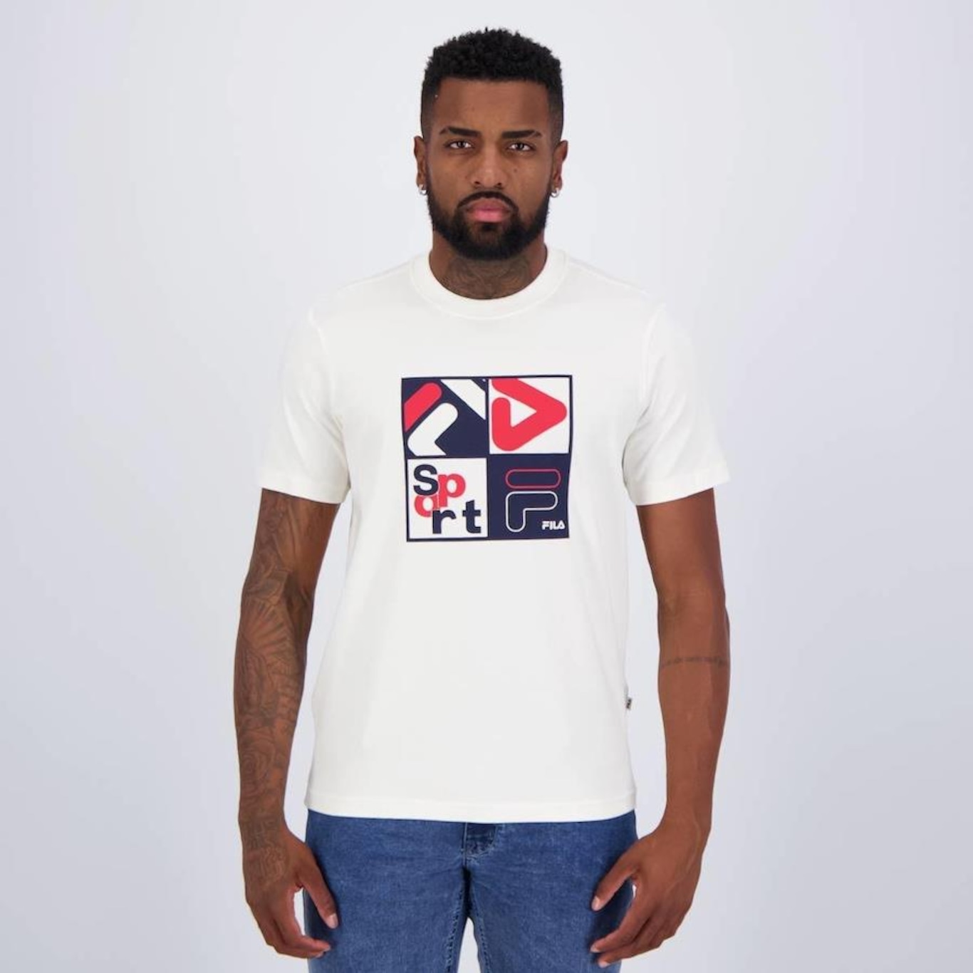 Camiseta Fila Regular Classic Sport - Masculina - Foto 1