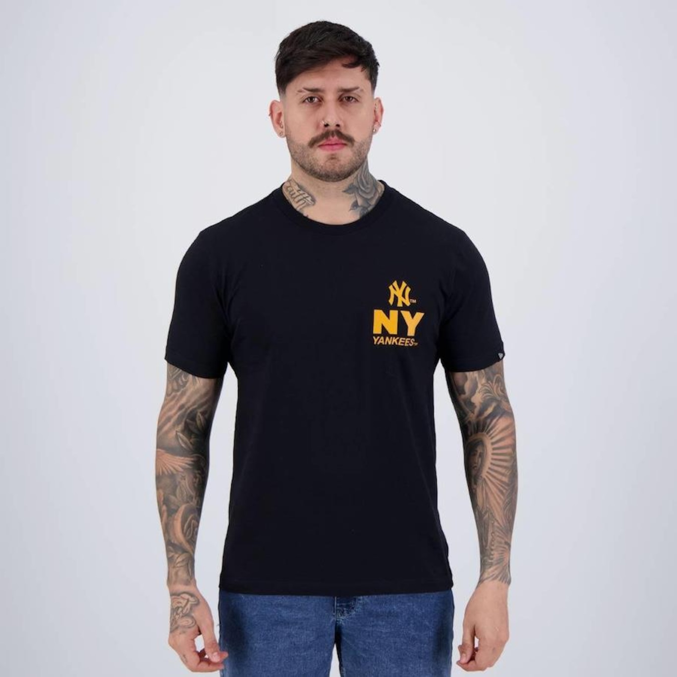 Camiseta New Era mlb New York Yankees Core - Masculina - Foto 1