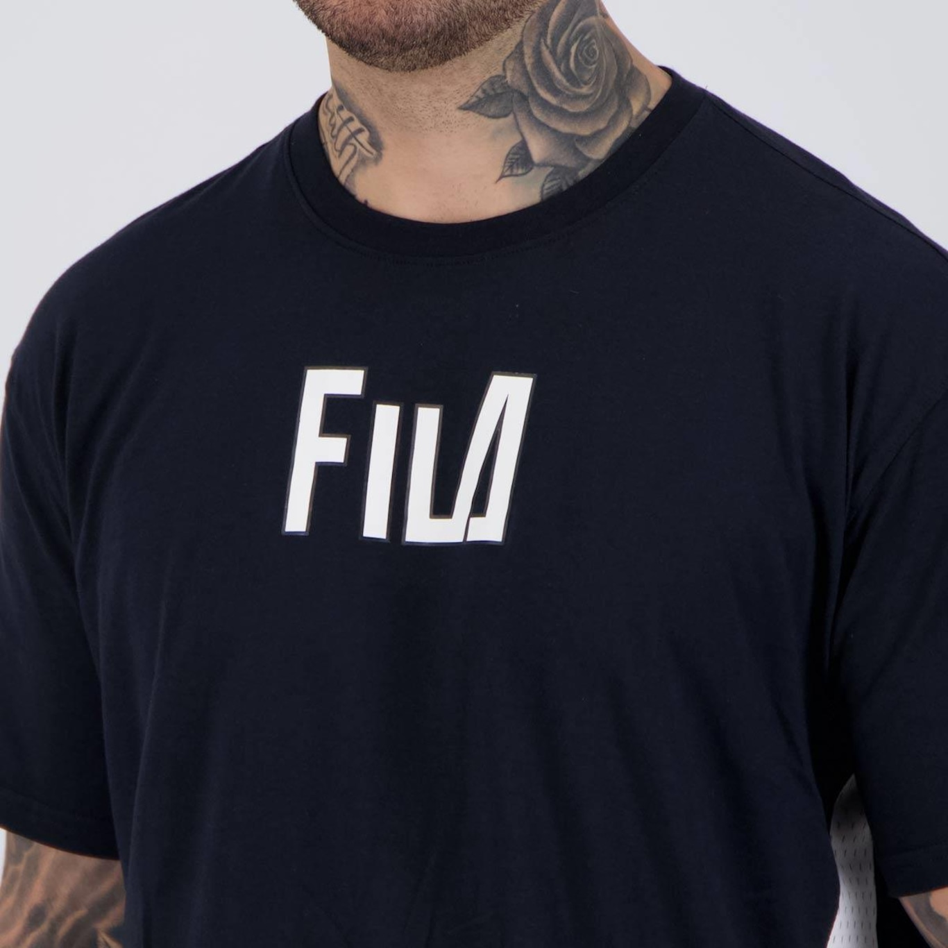 Camiseta Fila Manga Curta Street Hop Classic Oversized - Masculina - Foto 5